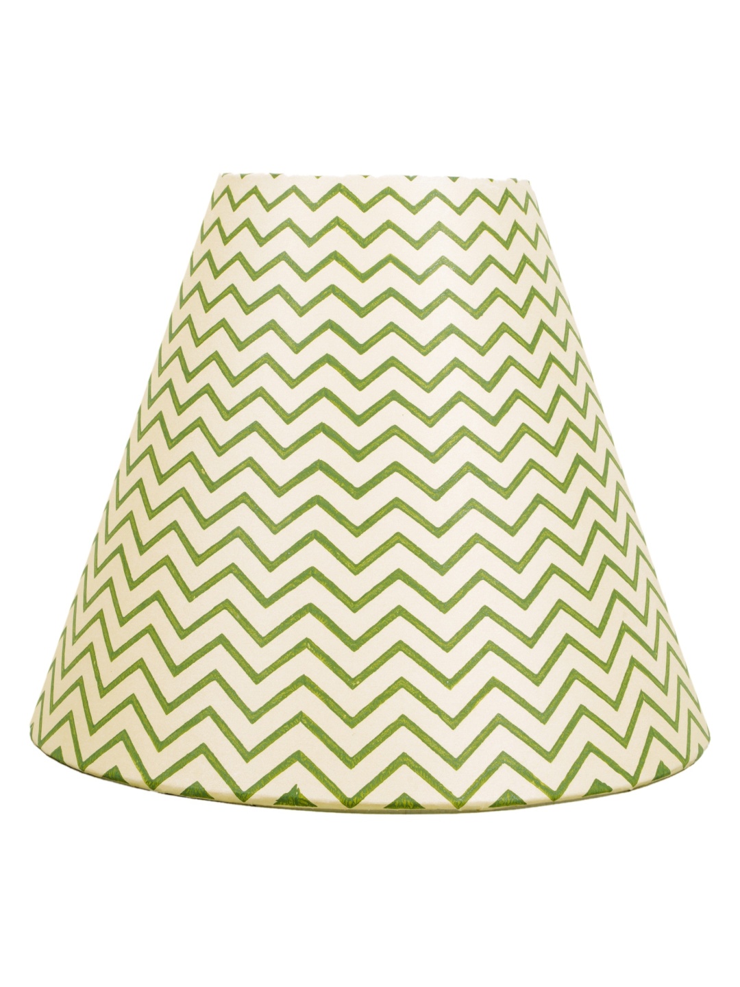 

Lampenschirm India Green & Beige Block Printed Cotton Lampshade