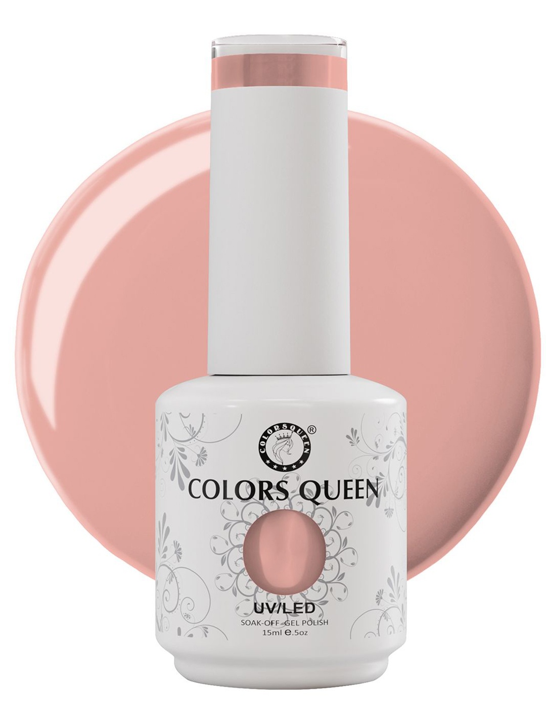 

Colors Queen UV/LED Soak Off Long Wearing Gel Polish 15 ml - Shade 104, Peach