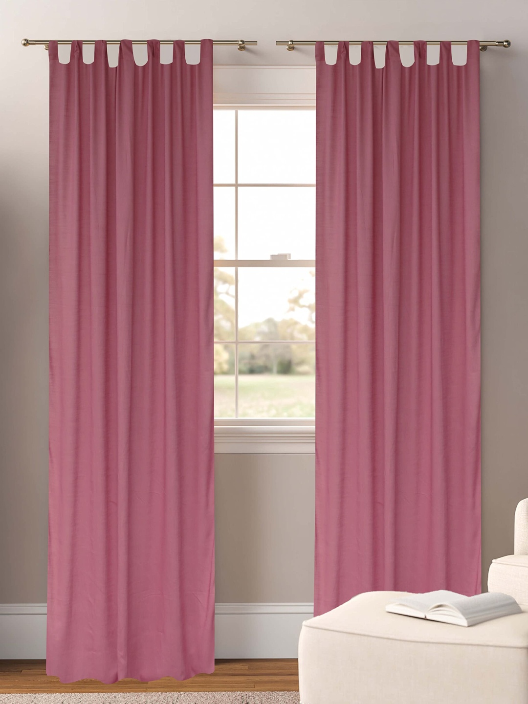 

Dekor World Multicoloured Set of 2 Sheer Window Curtain, Multi