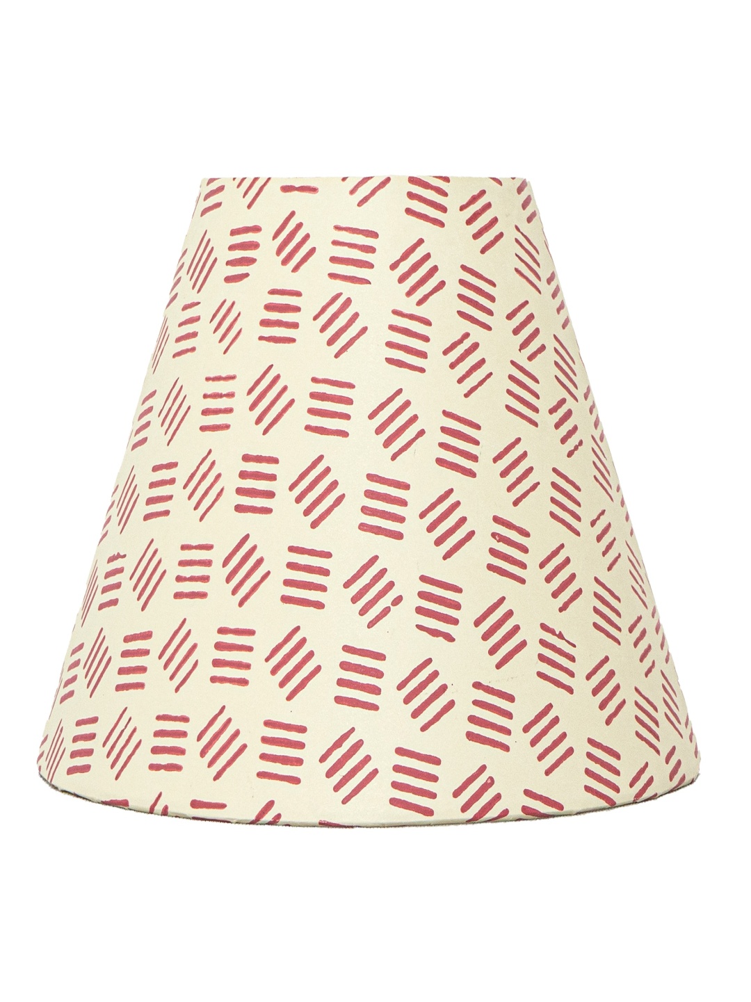 

Lampenschirm India Beige Printed Cotton Frustum Shaped Lampshade
