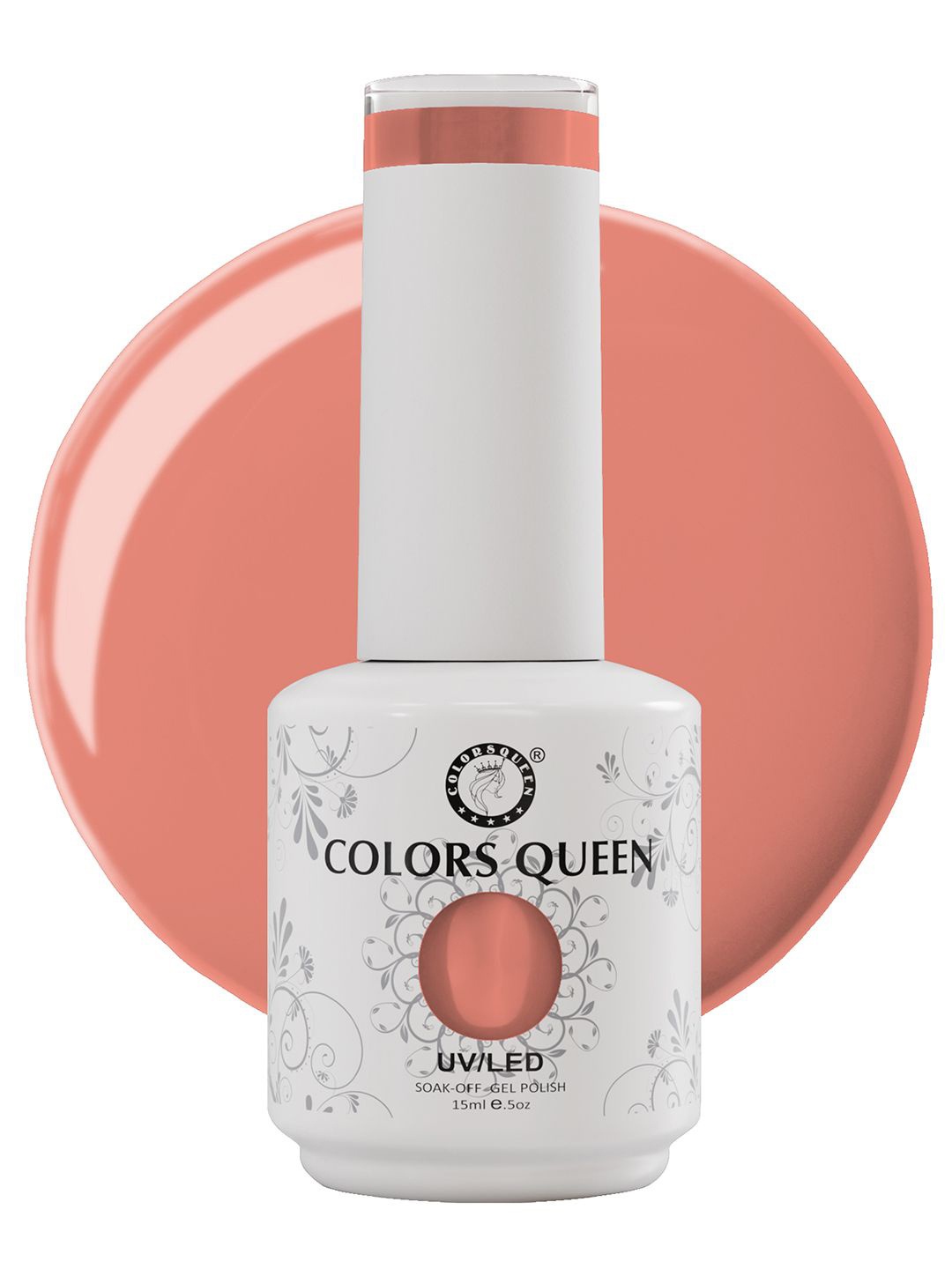 

Colors Queen UV/LED Soak Off Gel Polish- 15 ml- Shade- 122, Peach