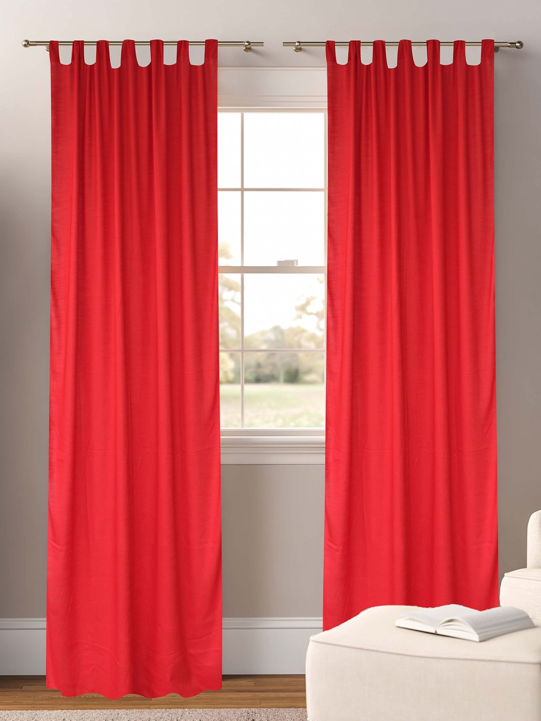 

Dekor World Multicoloured Set of 2 Sheer Window Curtain, Multi