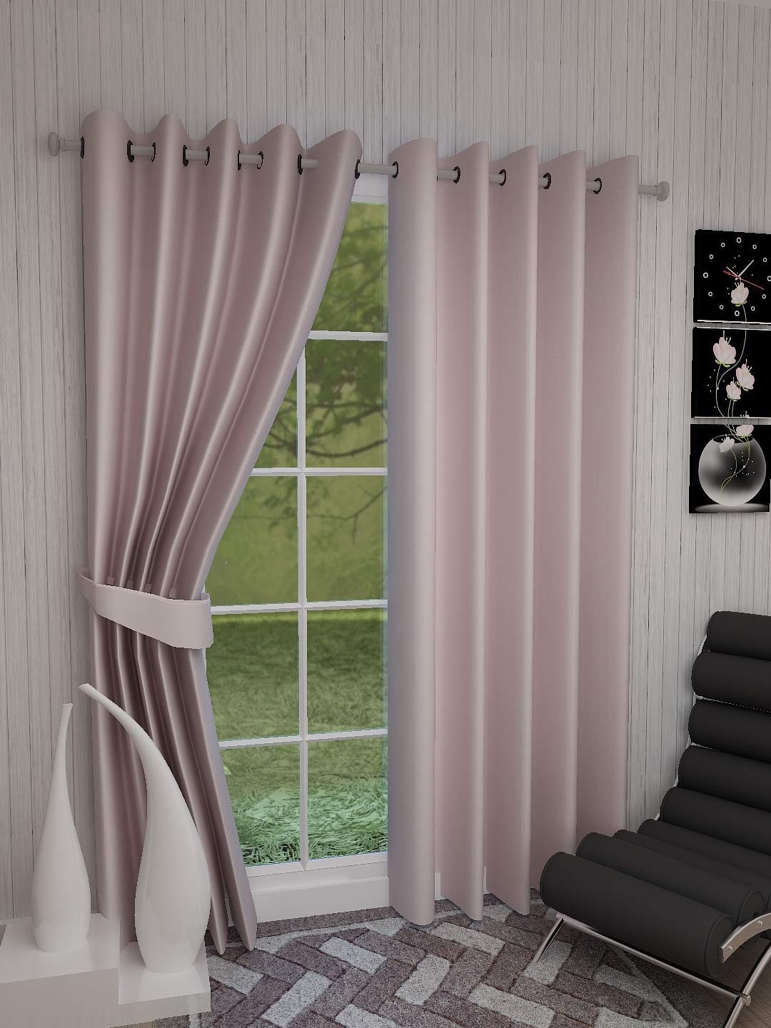 

Dekor World Multicoloured Set of 2 Door Curtain, Multi