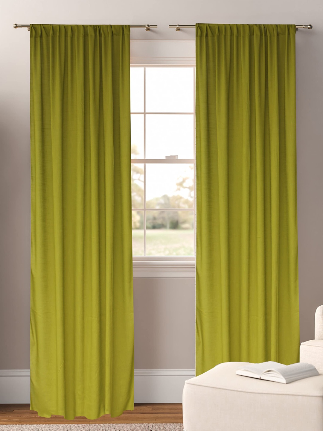 

Dekor World Multicoloured Set of 2 Sheer Door Curtain, Multi
