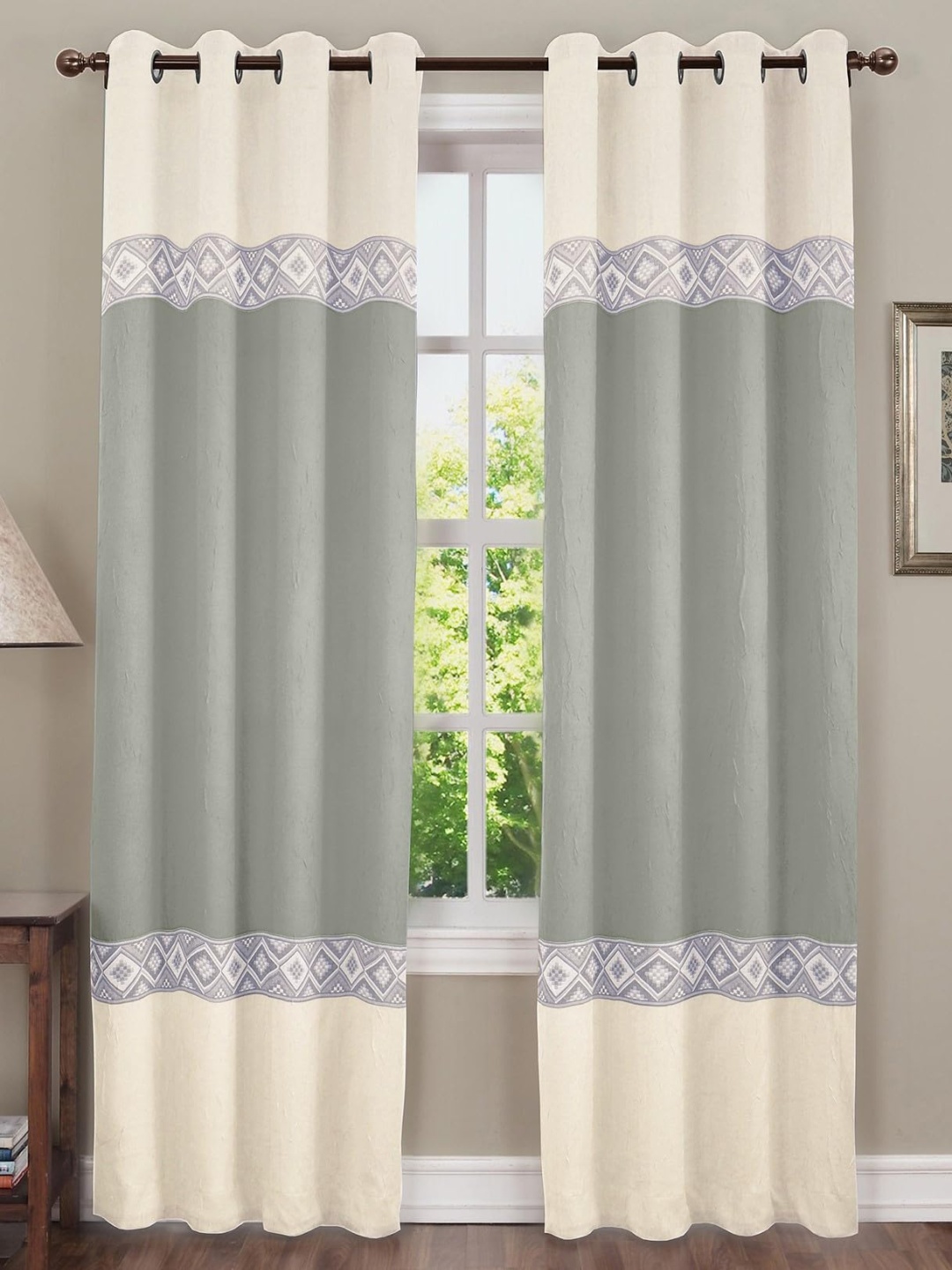 

Dekor World Multicoloured Set of 2 Door Curtain, Multi