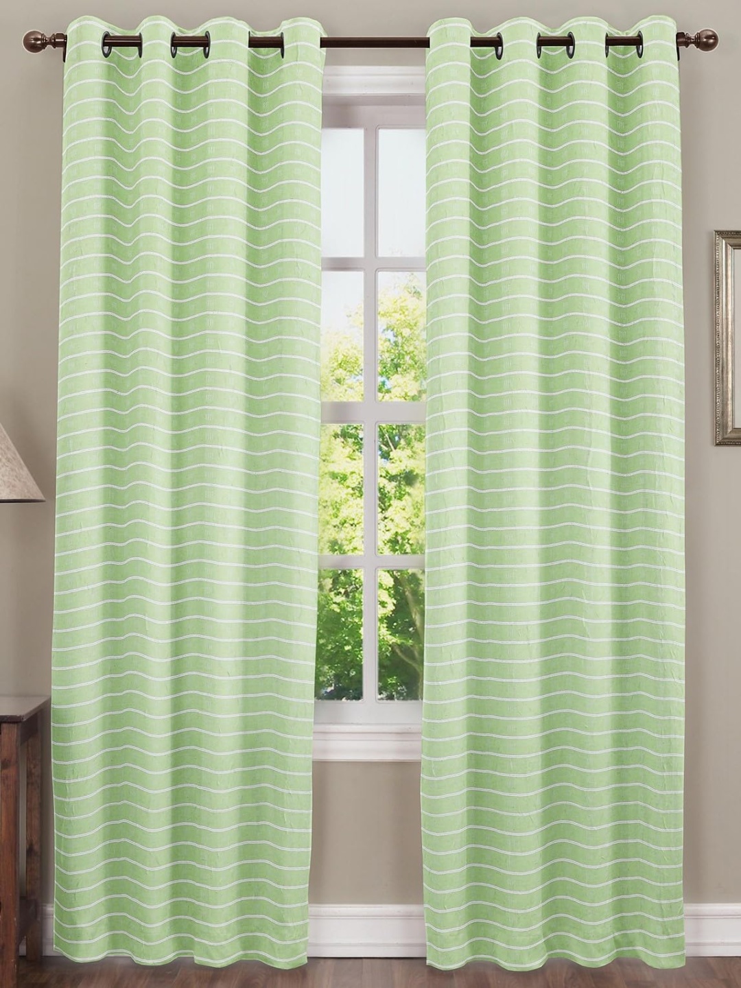 

Dekor World Multicoloured Set of 2 Door Curtain, Multi