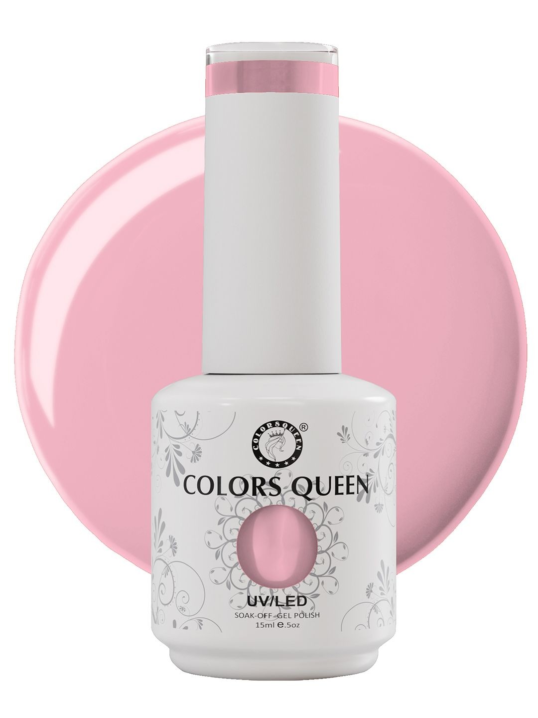 

Colors Queen UV LED Soak Off Gel Polish - 15 ml - Shade - 128, Pink