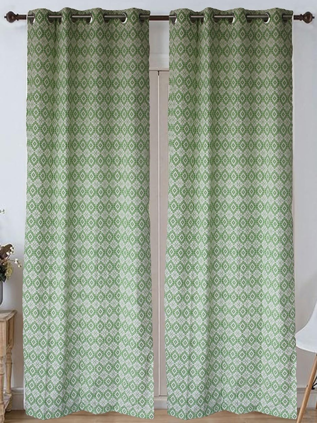 

Dekor World Beige Set of 2 Window Curtain