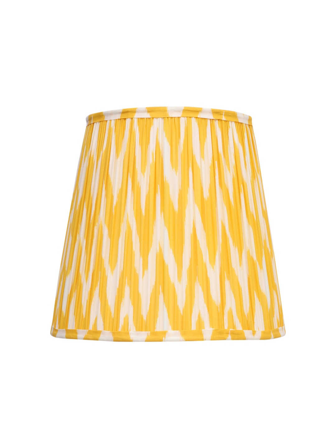 

Lampenschirm India Yellow Printed Cotton Traditional Frusturical Shaped Table Lamp Shade