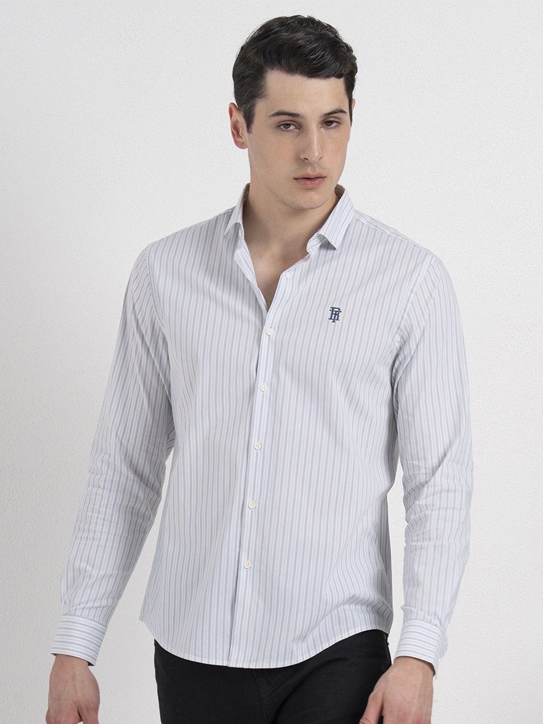 

Red Tape Men Relaxed Opaque Striped Casual Shirt, Off white
