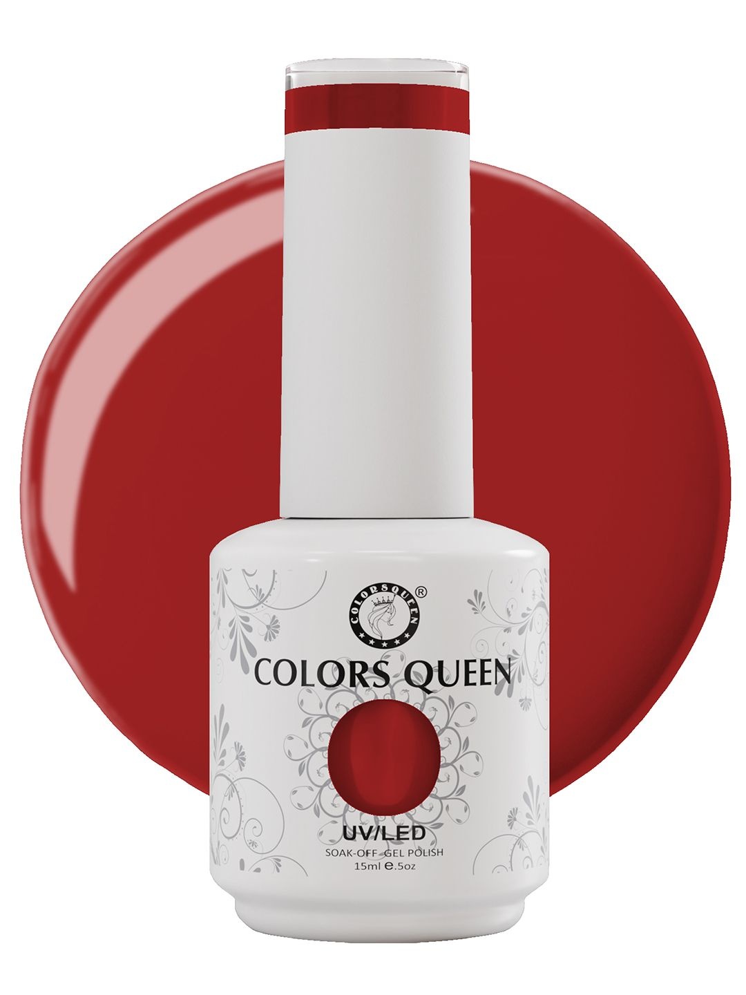 

Colors Queen UV/LED Soak Off Long Wearing Gel Polish 15 ml - Shade 173, Red