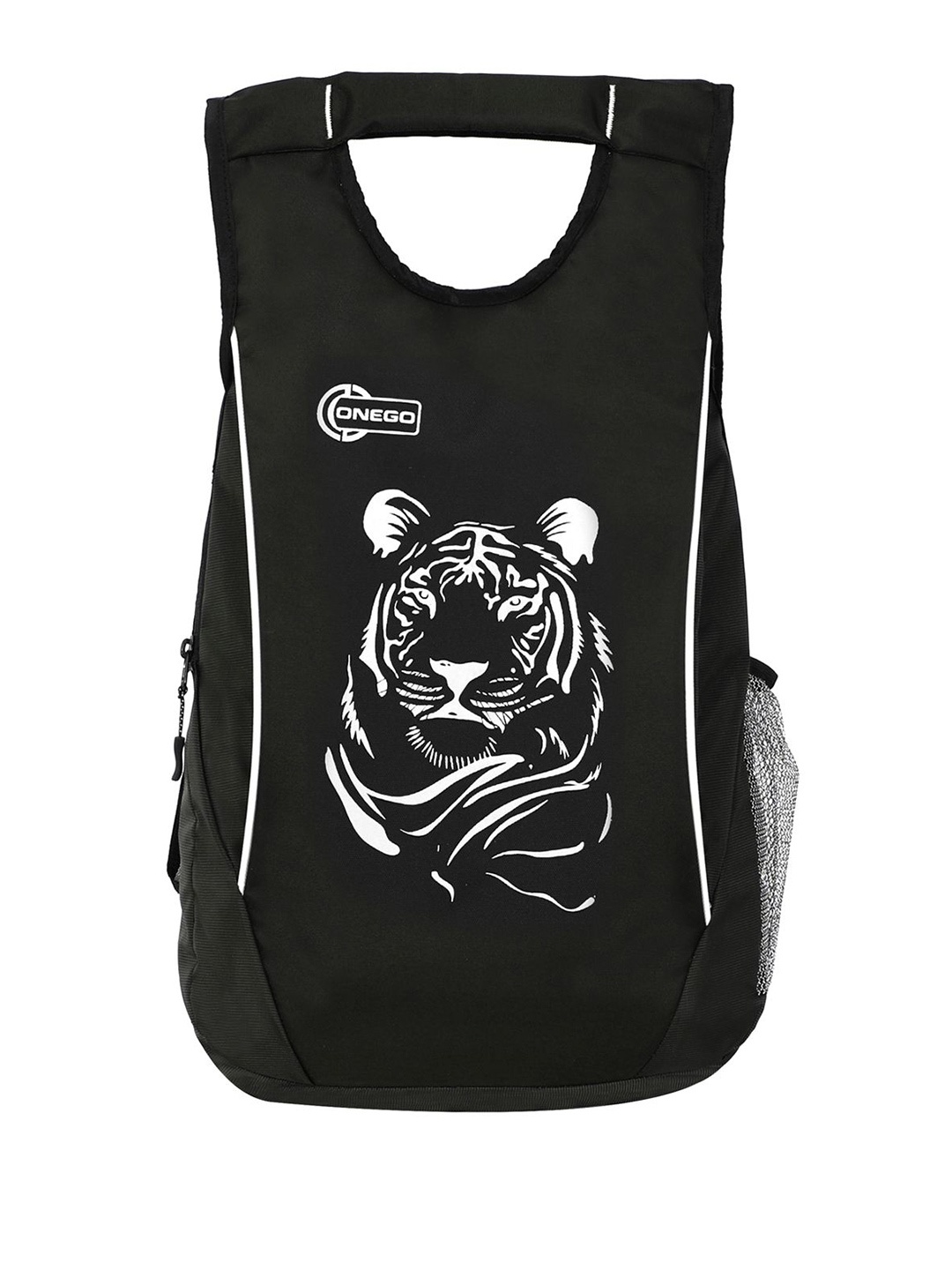 

ONEGO Men Graphic Backpack With Compression Straps, Black