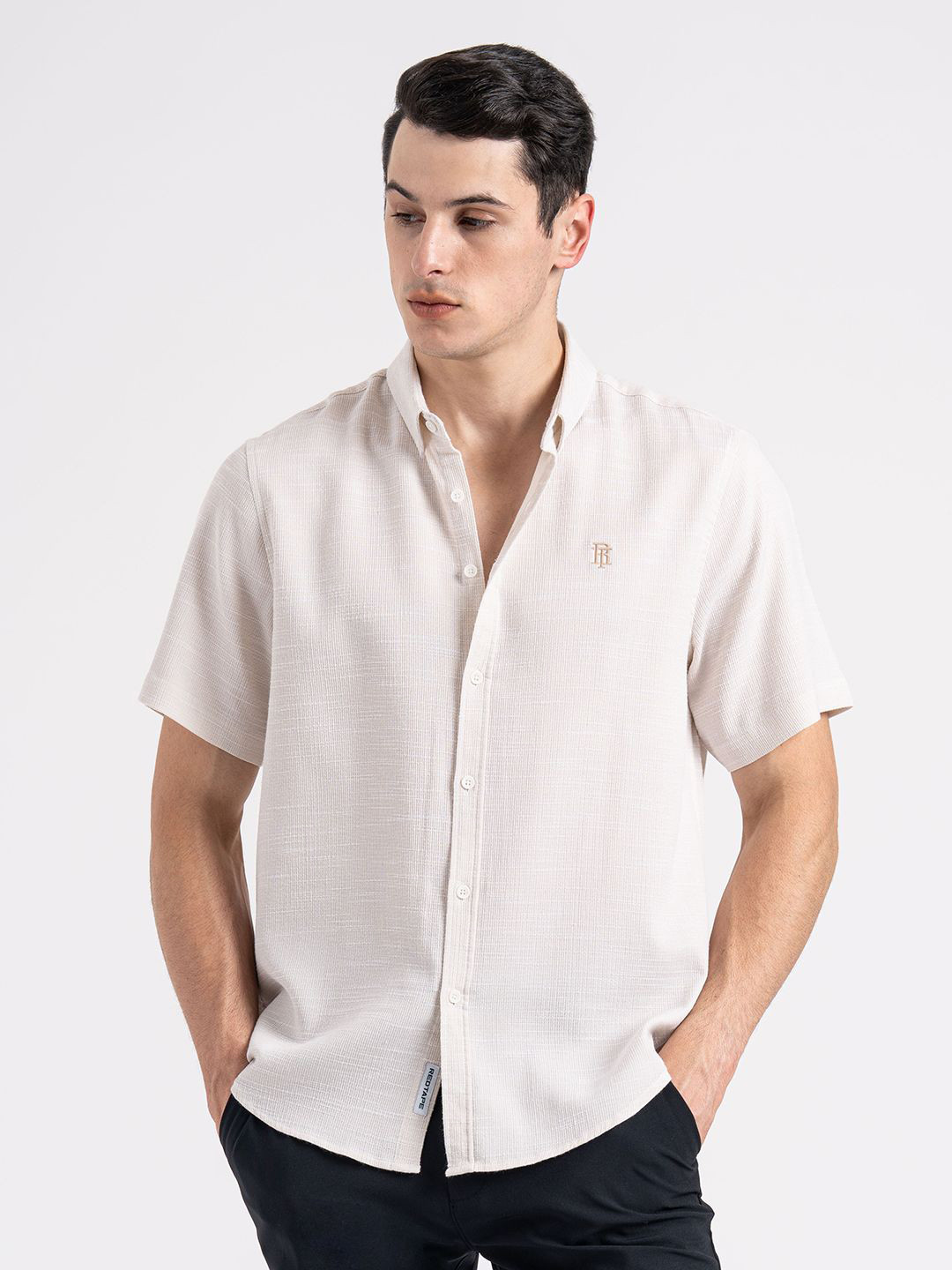 

Red Tape Men Relaxed Opaque Formal Shirt, Beige