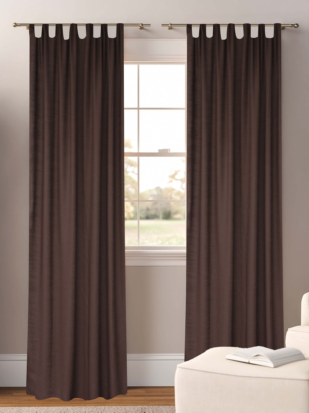 

Dekor World Multicoloured Set of 2 Sheer Door Curtain, Multi