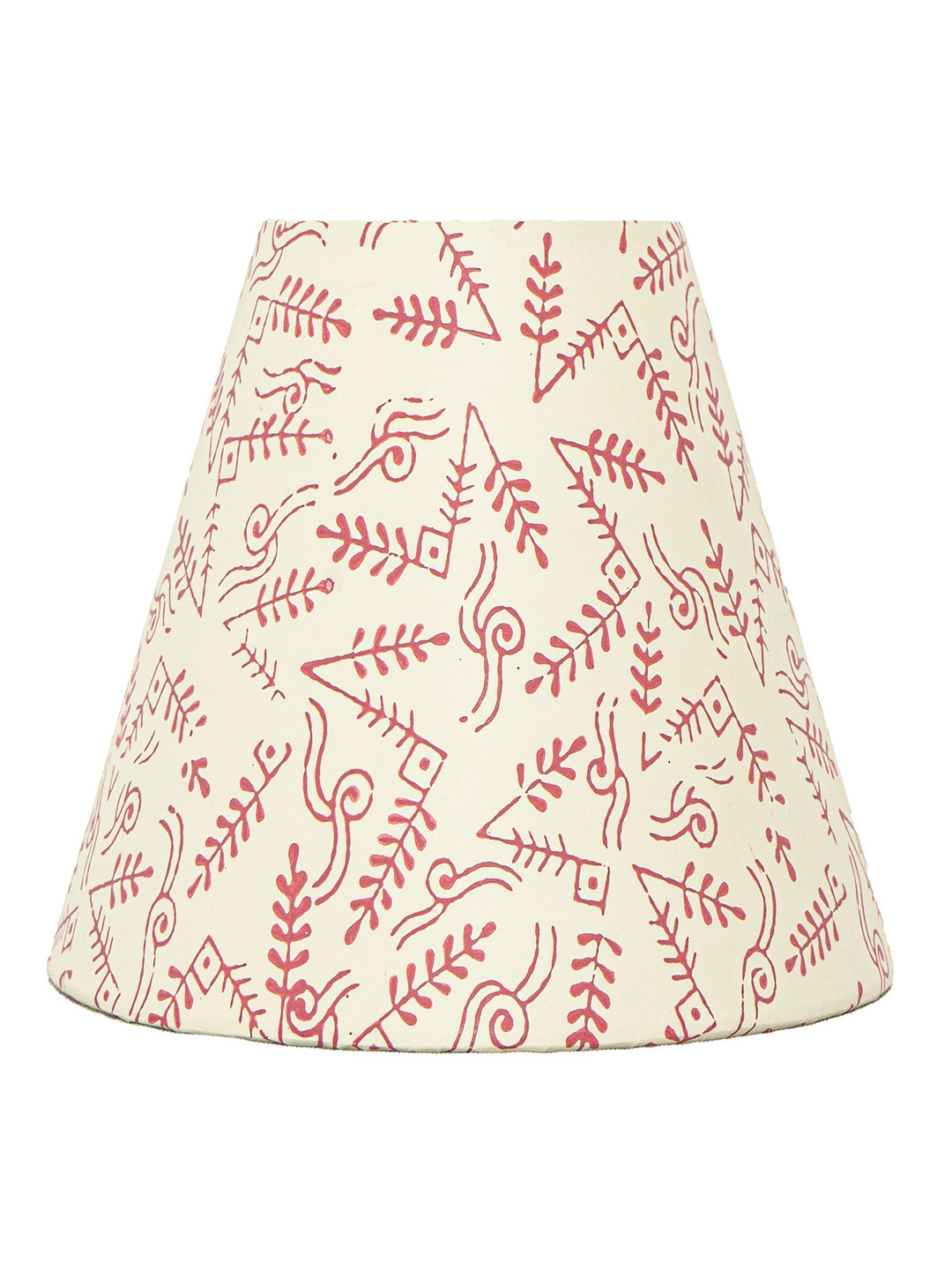 

Lampenschirm India Beige & Red Block Printed Cotton Frustum Shaped Lampshade