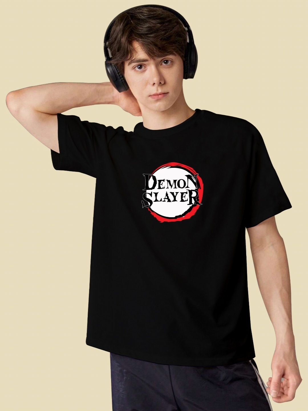 

BAESD Boys Printed T-shirt, Black