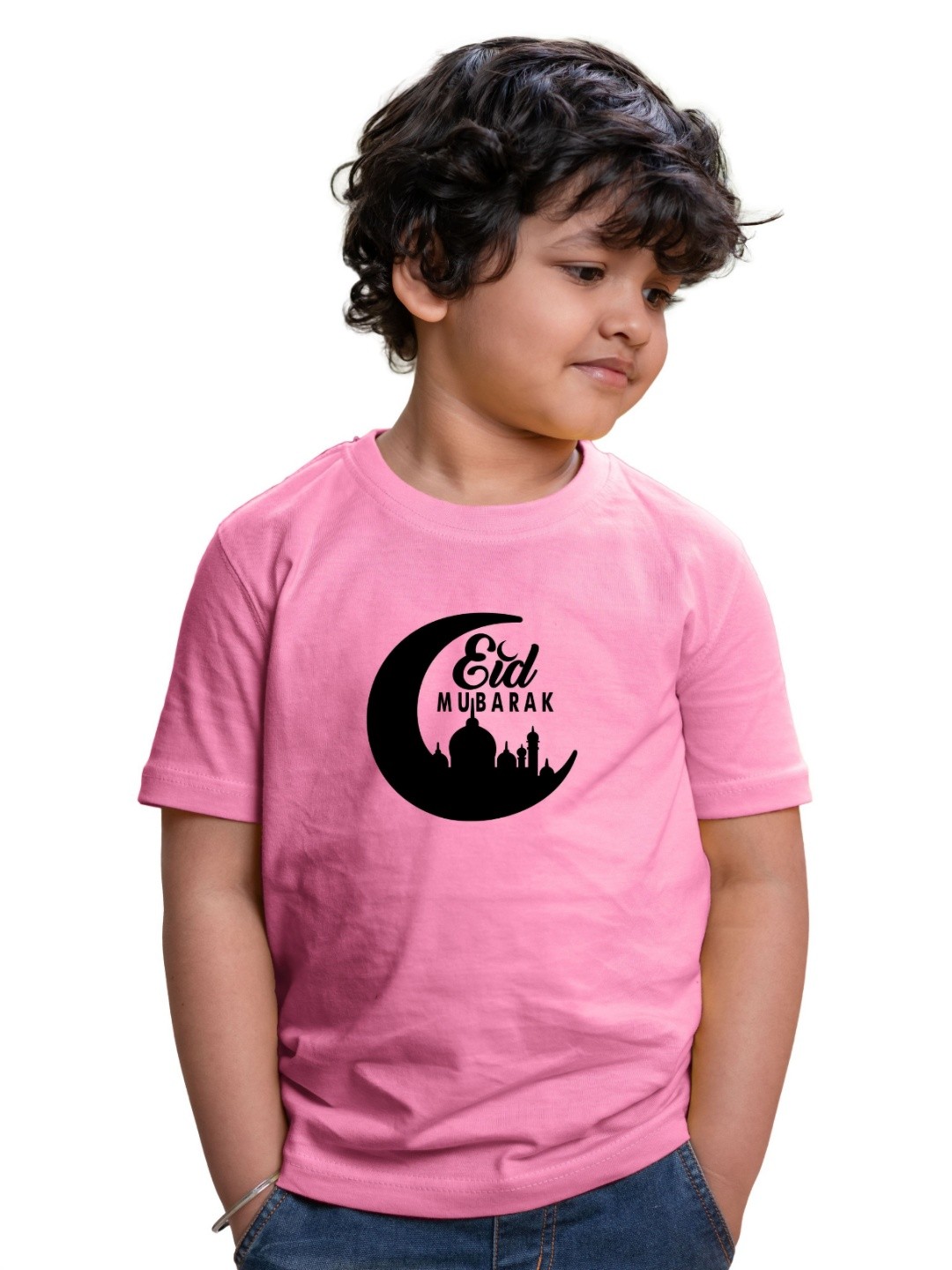 

Chombooka Kids Printed Pockets T-shirt, Pink