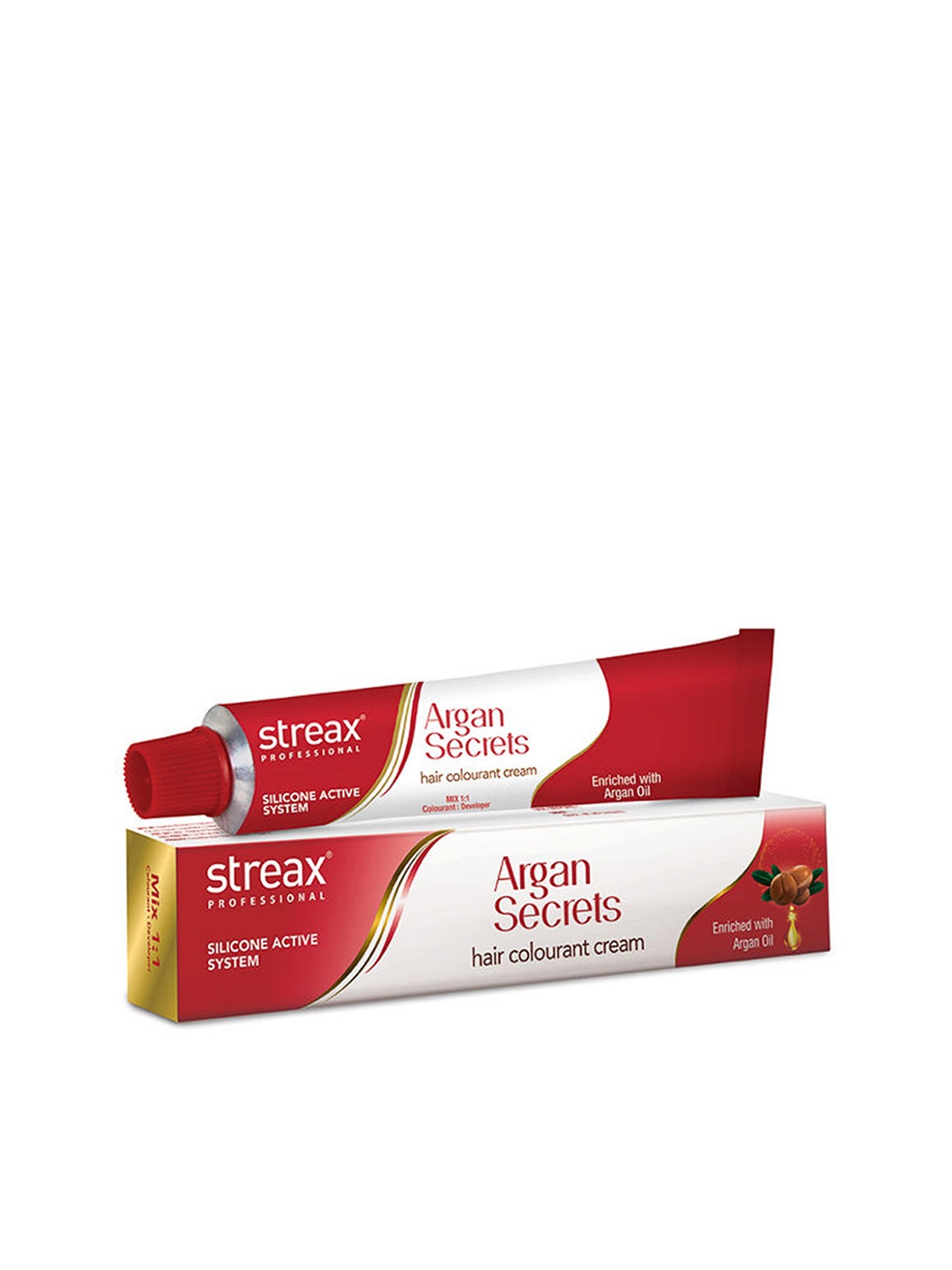 

Streax Professional Argan Secret Hair Colourant Cream 60 g - Copper Light Brown 5.4