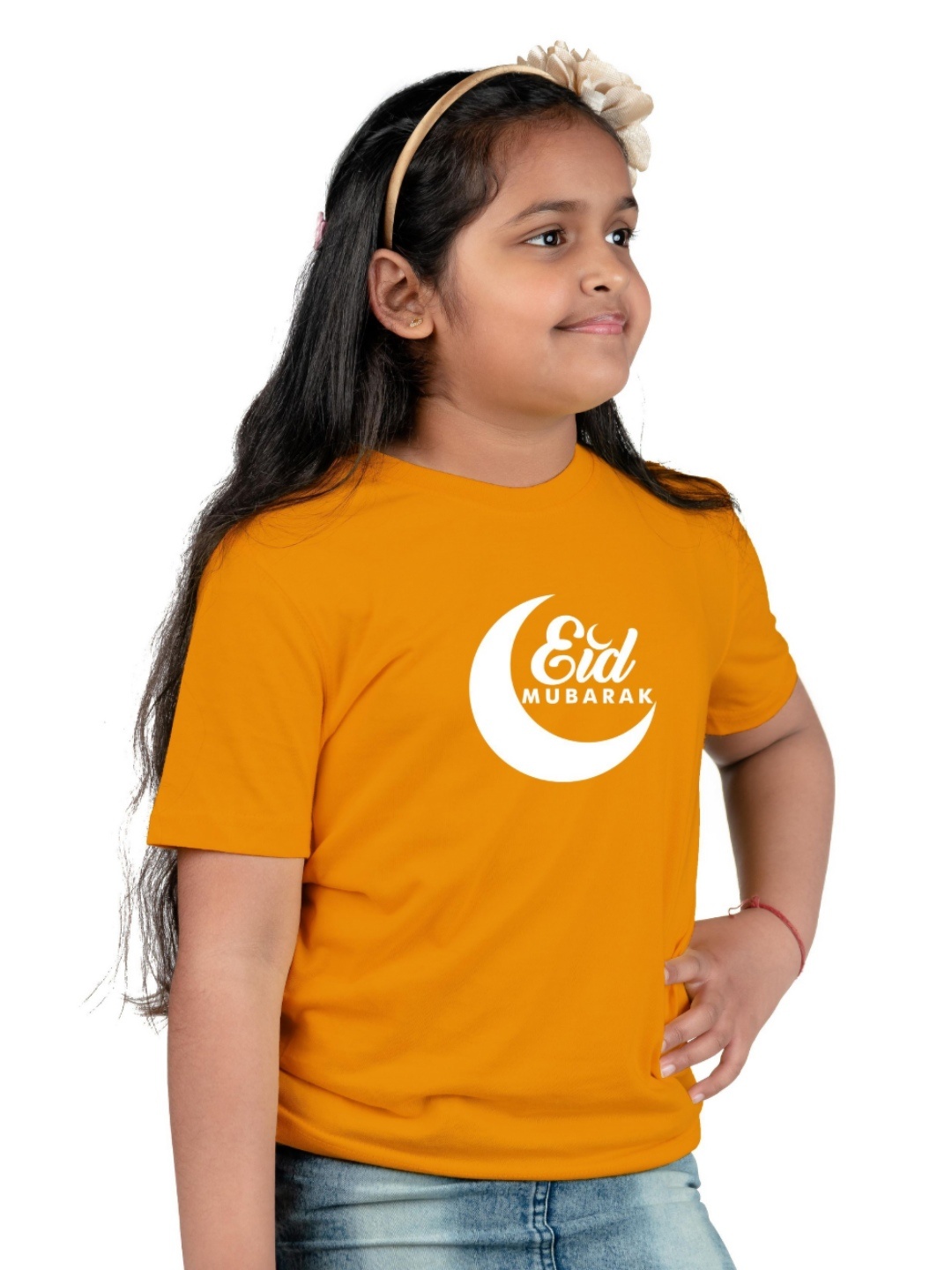 

Chombooka Kids Printed Applique T-shirt, Mustard