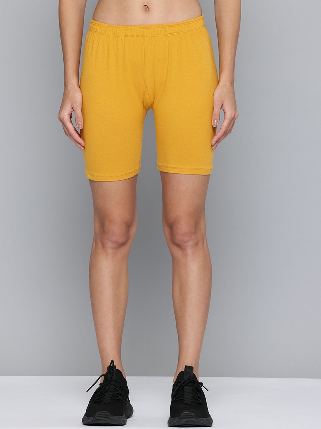 

Jinfo Women Skinny Fit Cycling Sports Shorts, Yellow