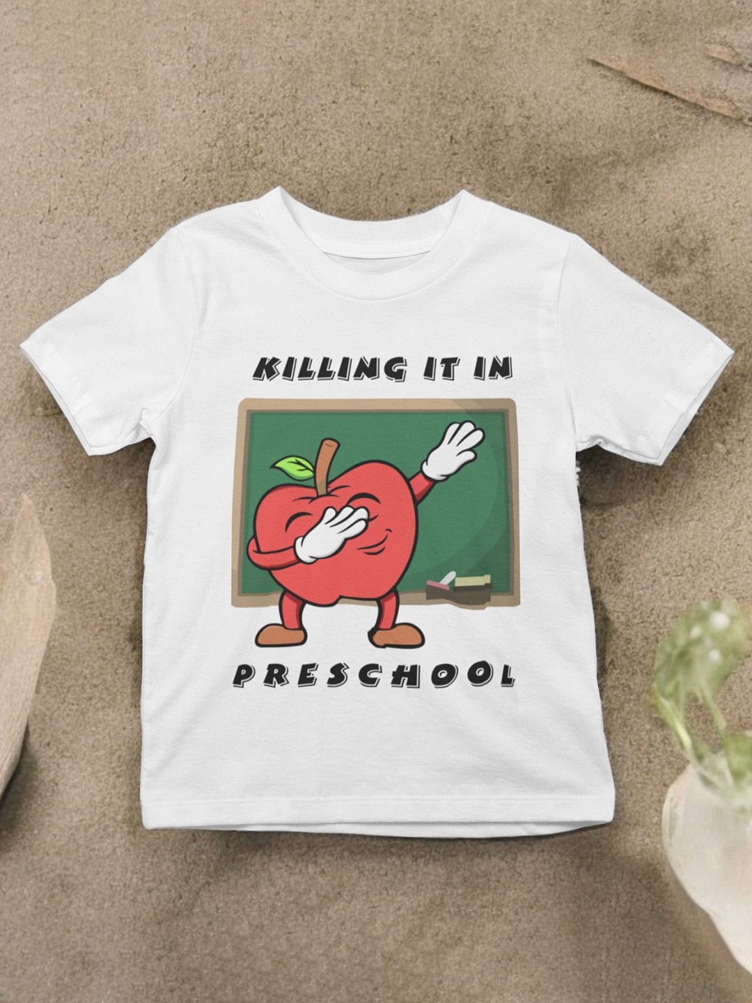 

YK X First Laugh Boys Printed T-shirt, White