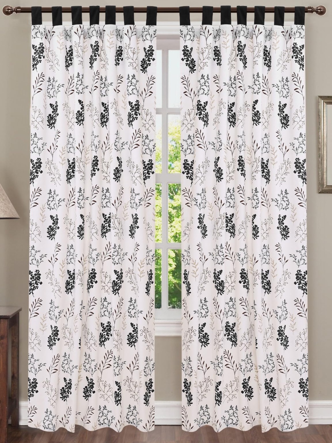 

Dekor World Multicoloured Set of 2 Floral Door Curtain, Multi