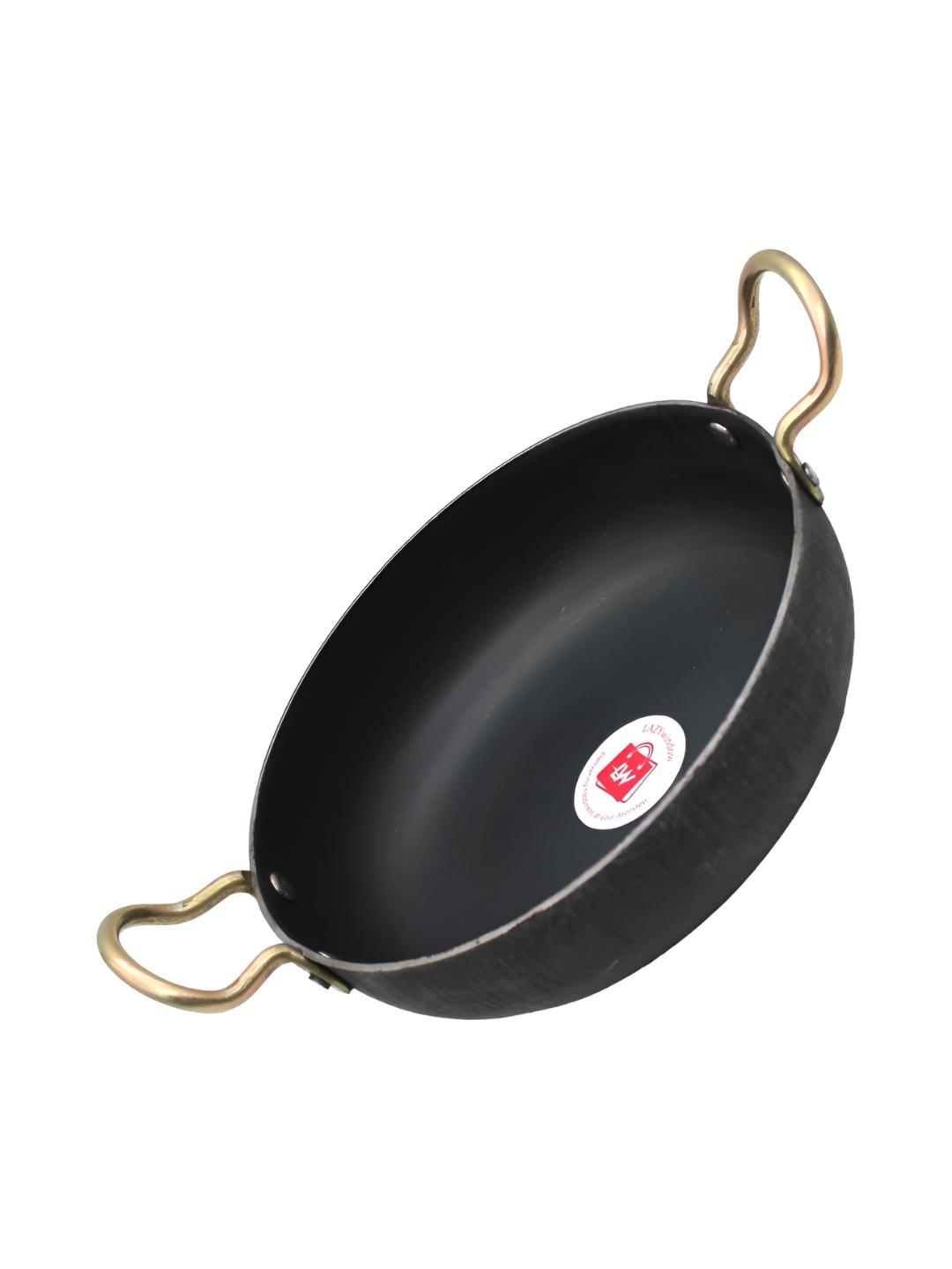 

LAZYwindow Black Iron Dishwasher & Microwave Safe Nonstick Kadhai