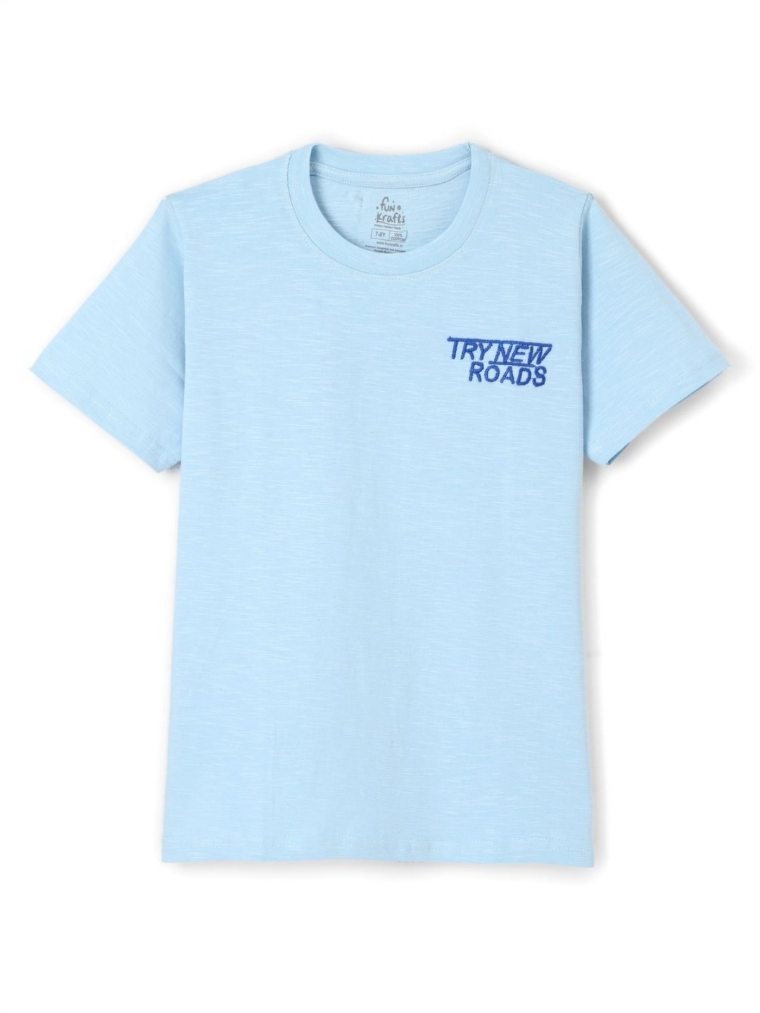 

FUNKRAFTS Boys Printed T-shirt, Blue