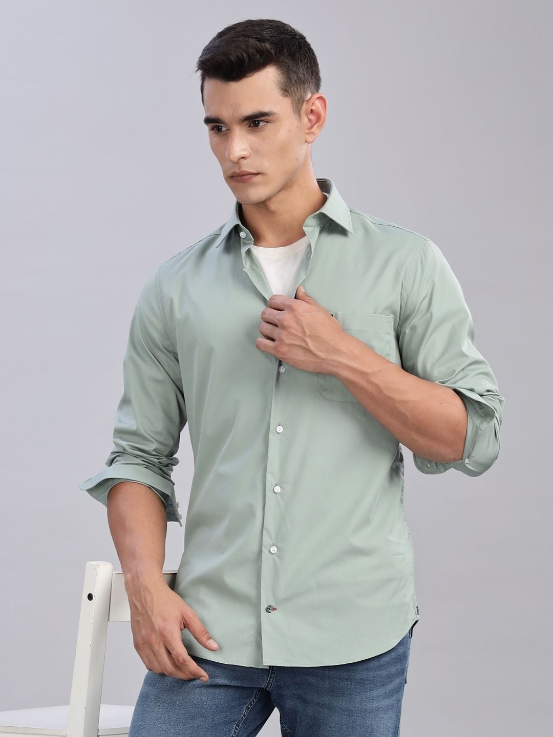 

Tommy Hilfiger Men Opaque Casual Shirt, Green