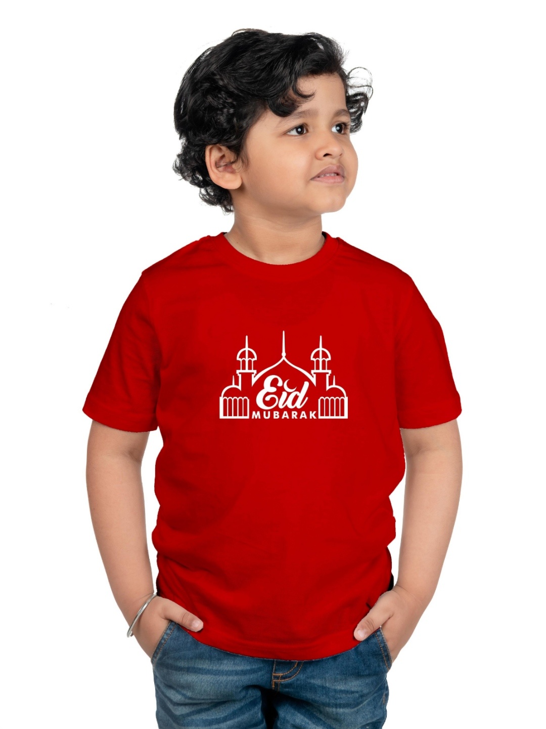 

Chombooka Kids Printed Applique T-shirt, Red