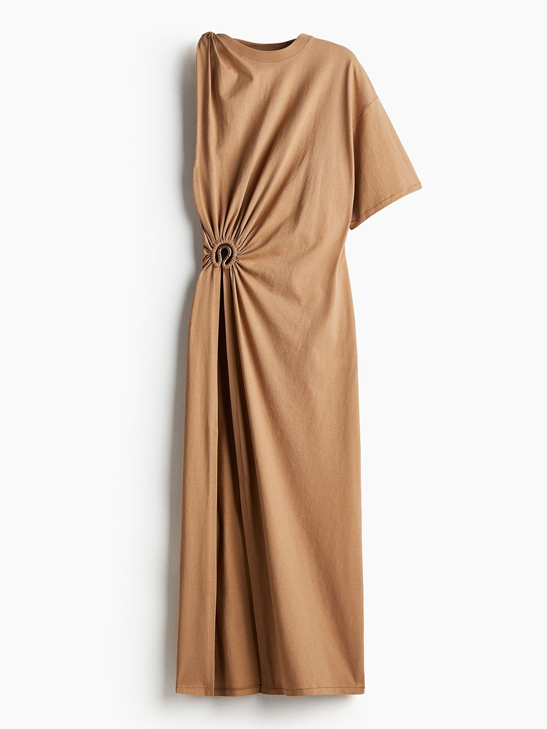 

H&M Asymmetric T-Shirt Dress, Beige