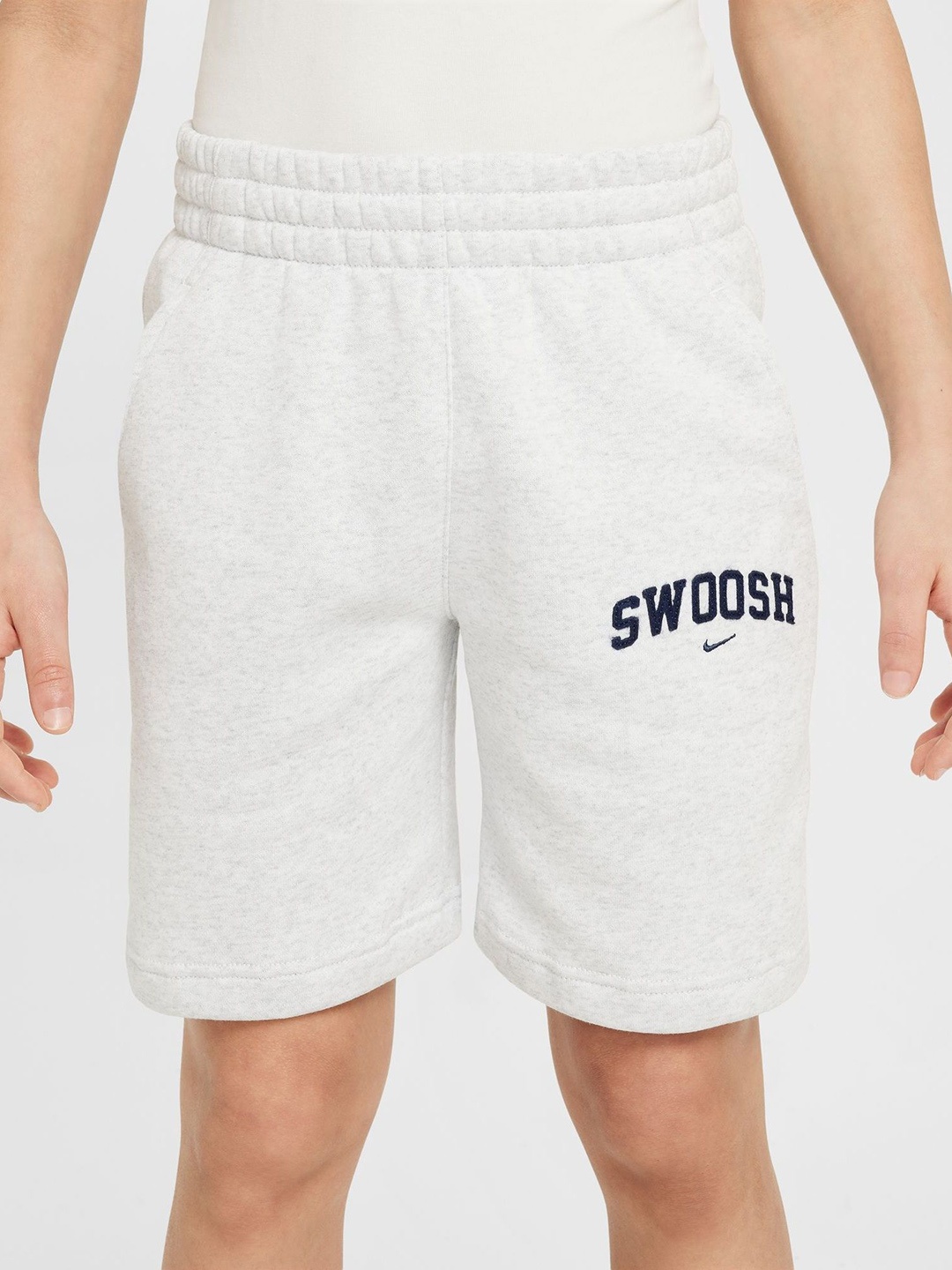 

Nike Boys Sportswear Club Big Kids' Cotton Shorts, White