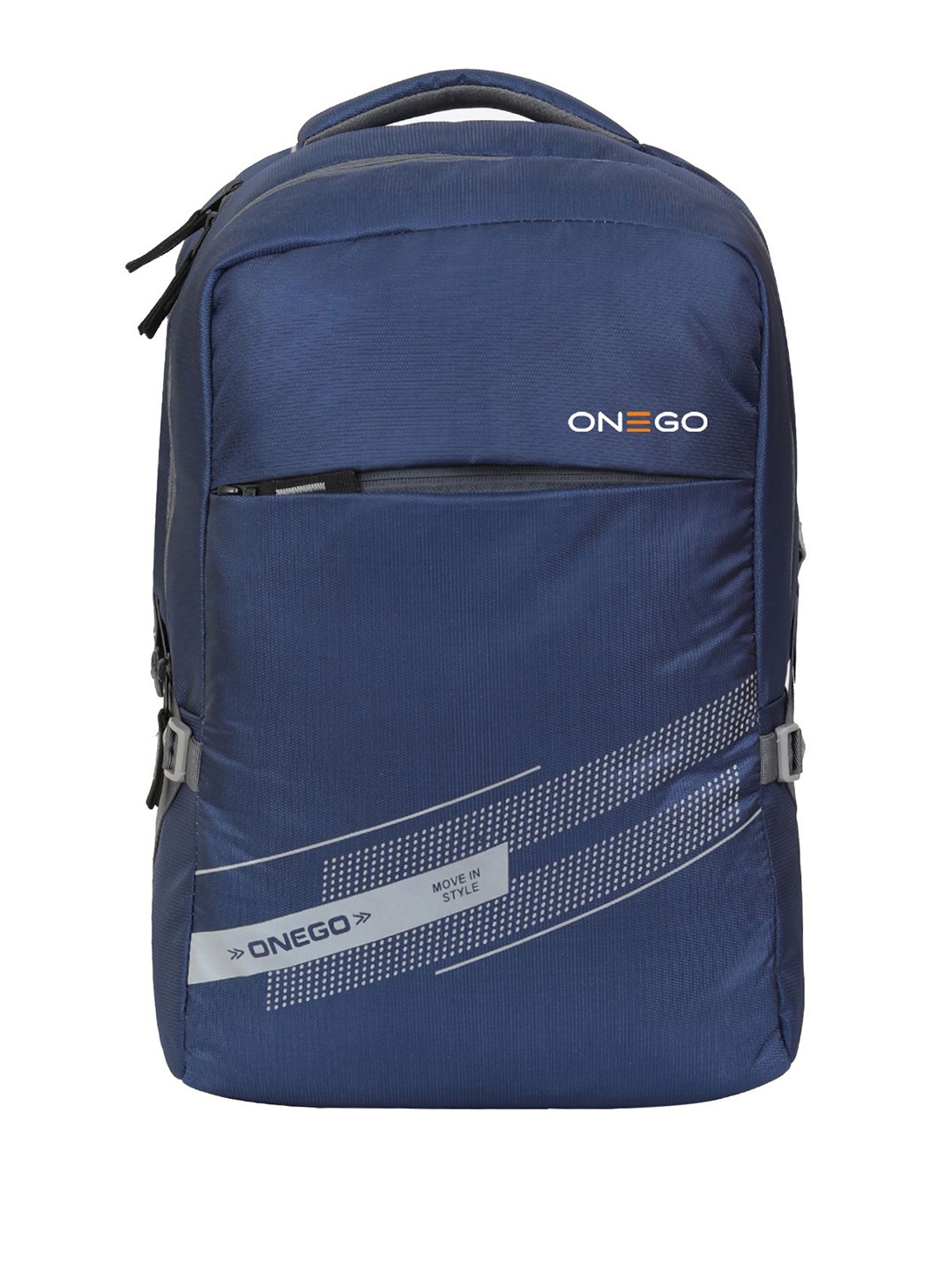 

ONEGO Men Graphic Backpack with Compression Straps, Navy blue