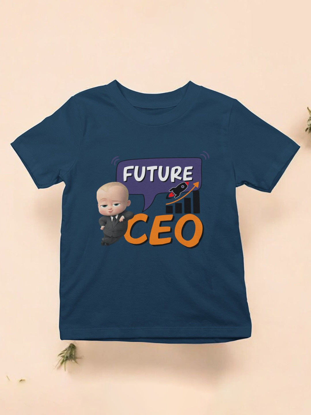 

YK X First Laugh Boys Printed T-shirt, Blue