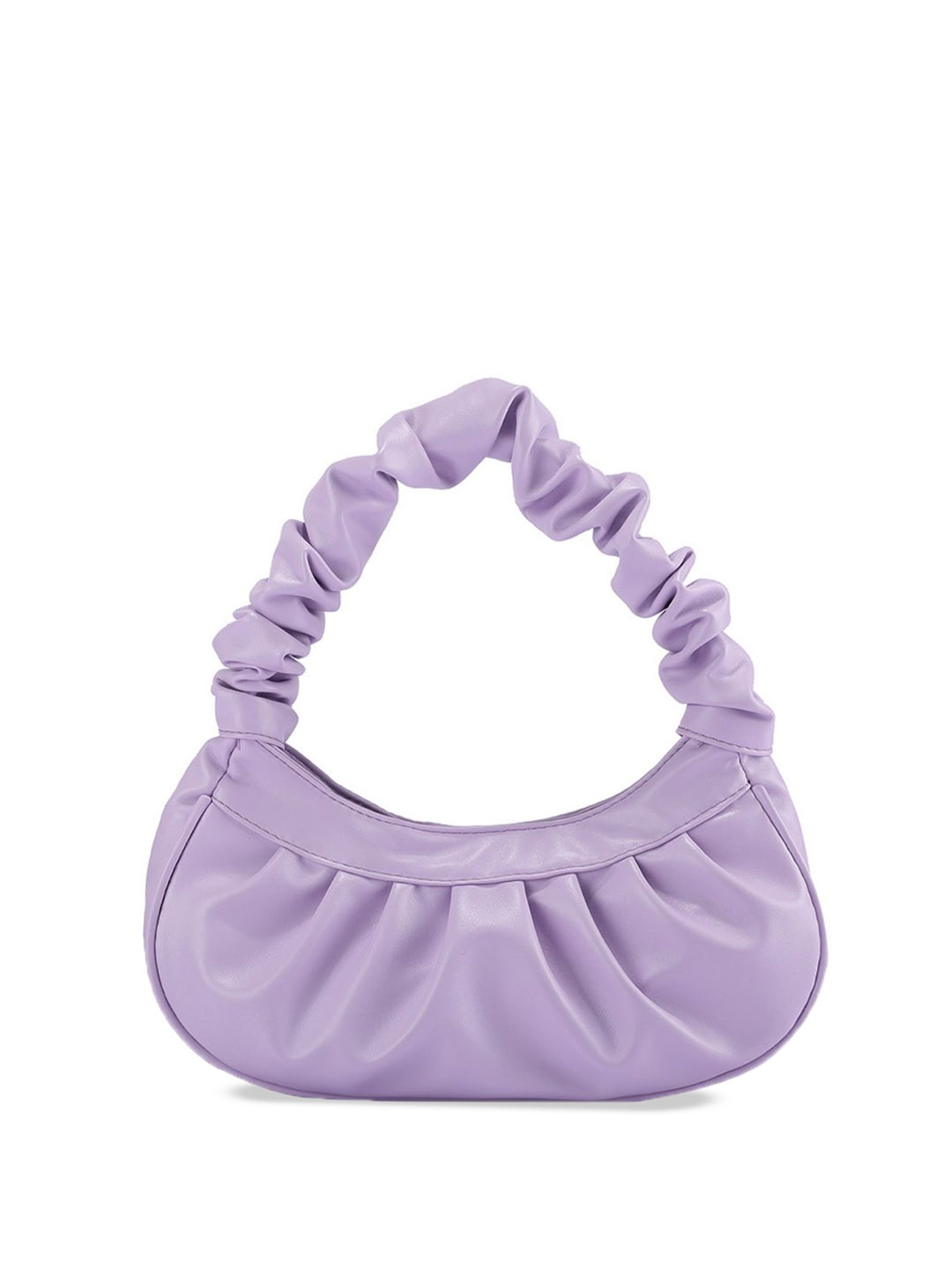 

DressBerry PU Half Moon Handheld Bag, Lavender