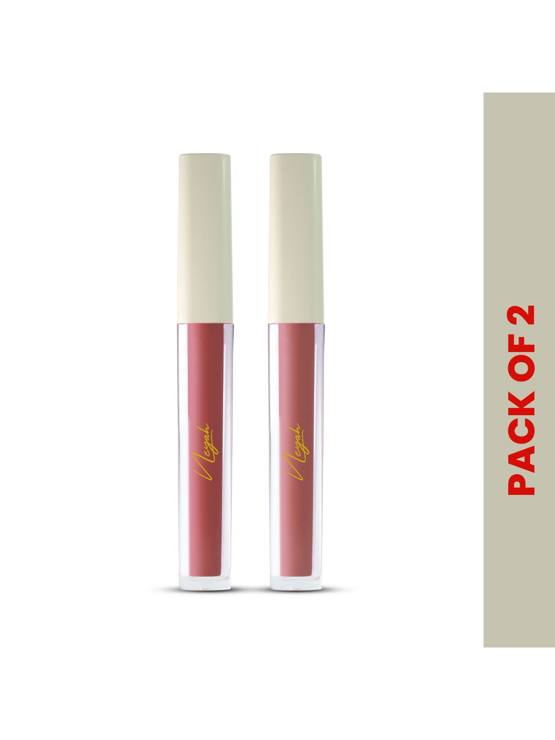 

Neyah Set Of 2 Matte Slay Liquid Lipstick- 1.5 ml Each- Imperial 110- Amber Blush 117, Brown