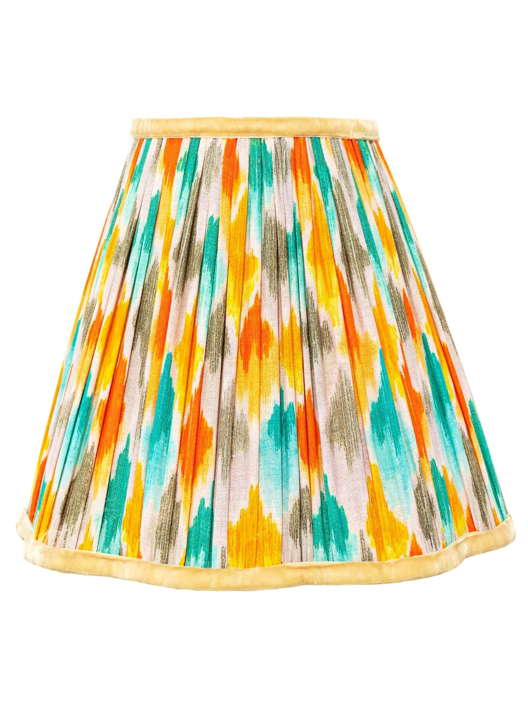

Lampenschirm India Beige Printed Cotton Frustum Shaped Lampshade