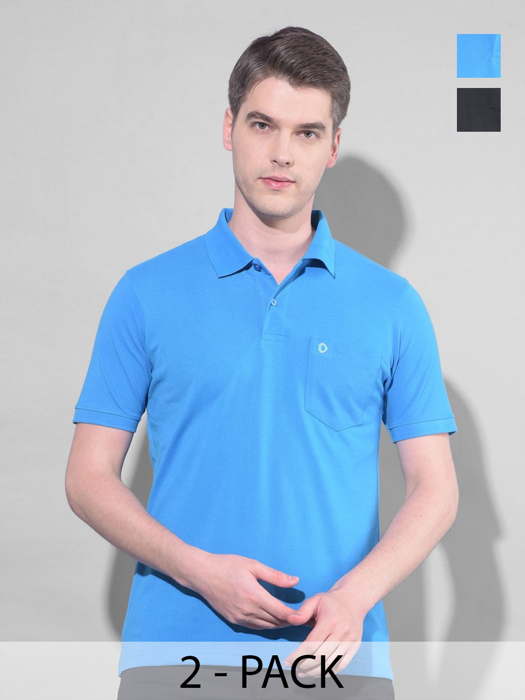 

Dollar Men 2 Polo Collar Applique T-shirt, Assorted