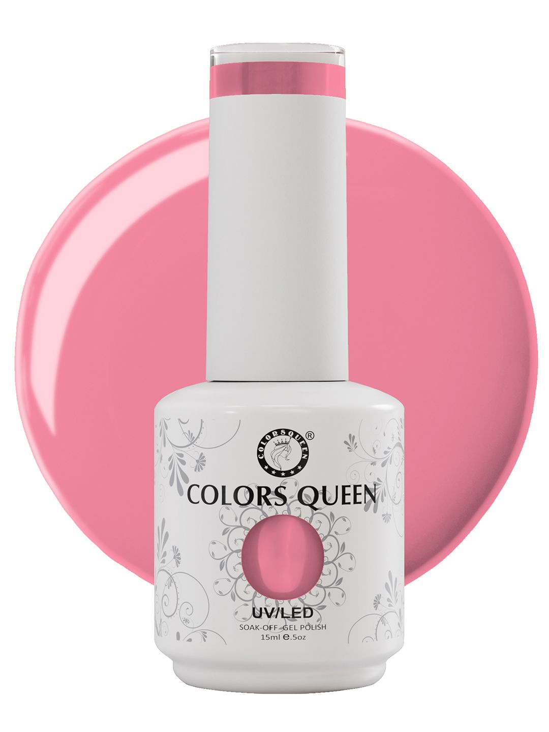 

Colors Queen UV/LED Soak Off Long Wearing Gel Polish 15 ml - Shade 130, Pink