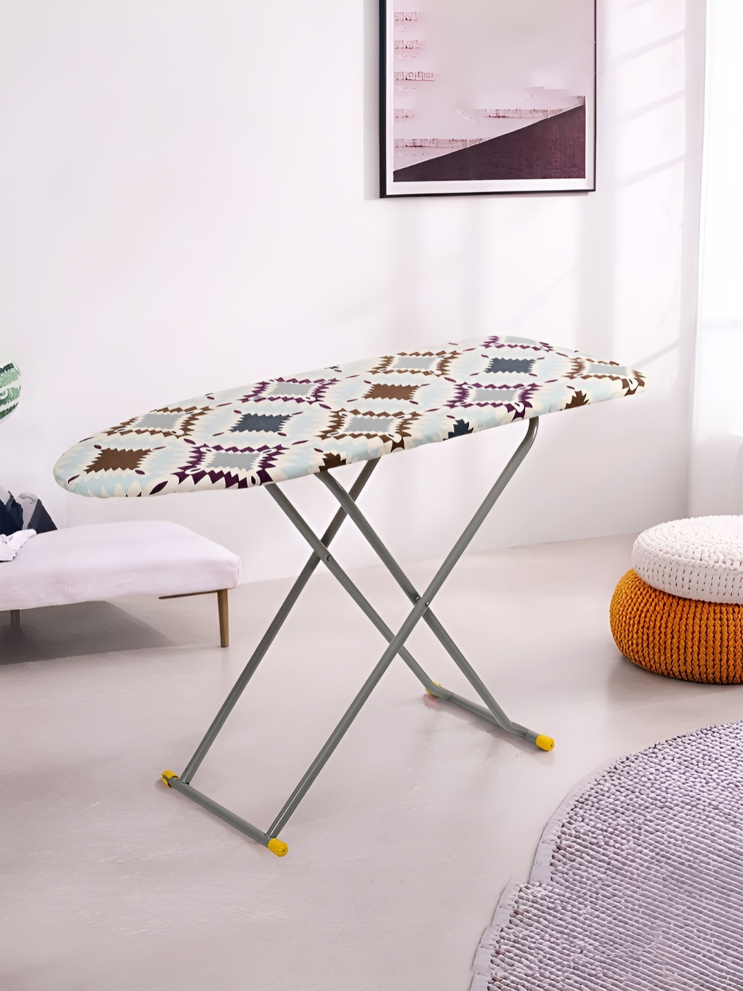 

Aura Blue & Grey Printed Foldable Iron Stand