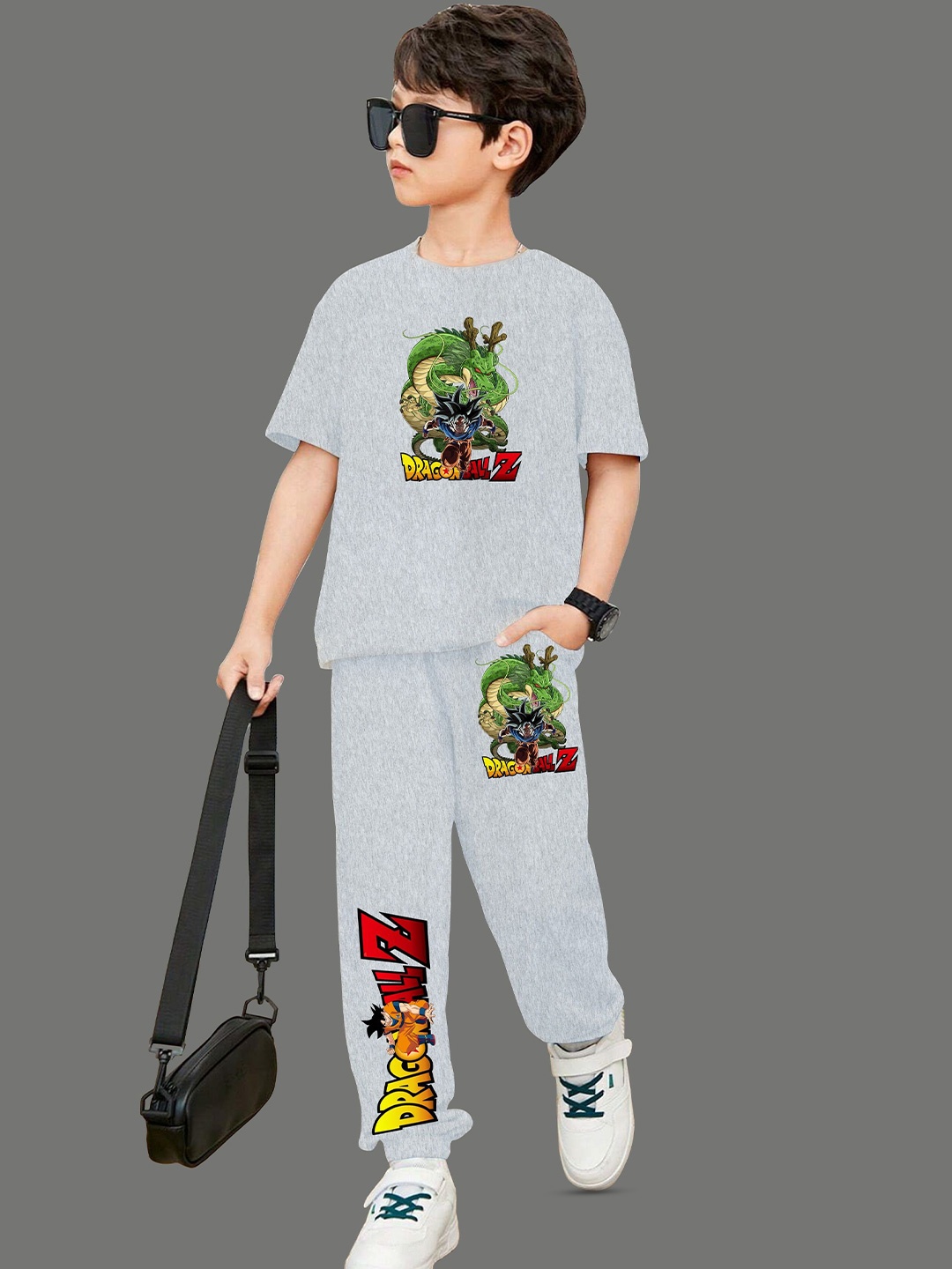 

MODARUE Boys Printed T-shirt, Grey