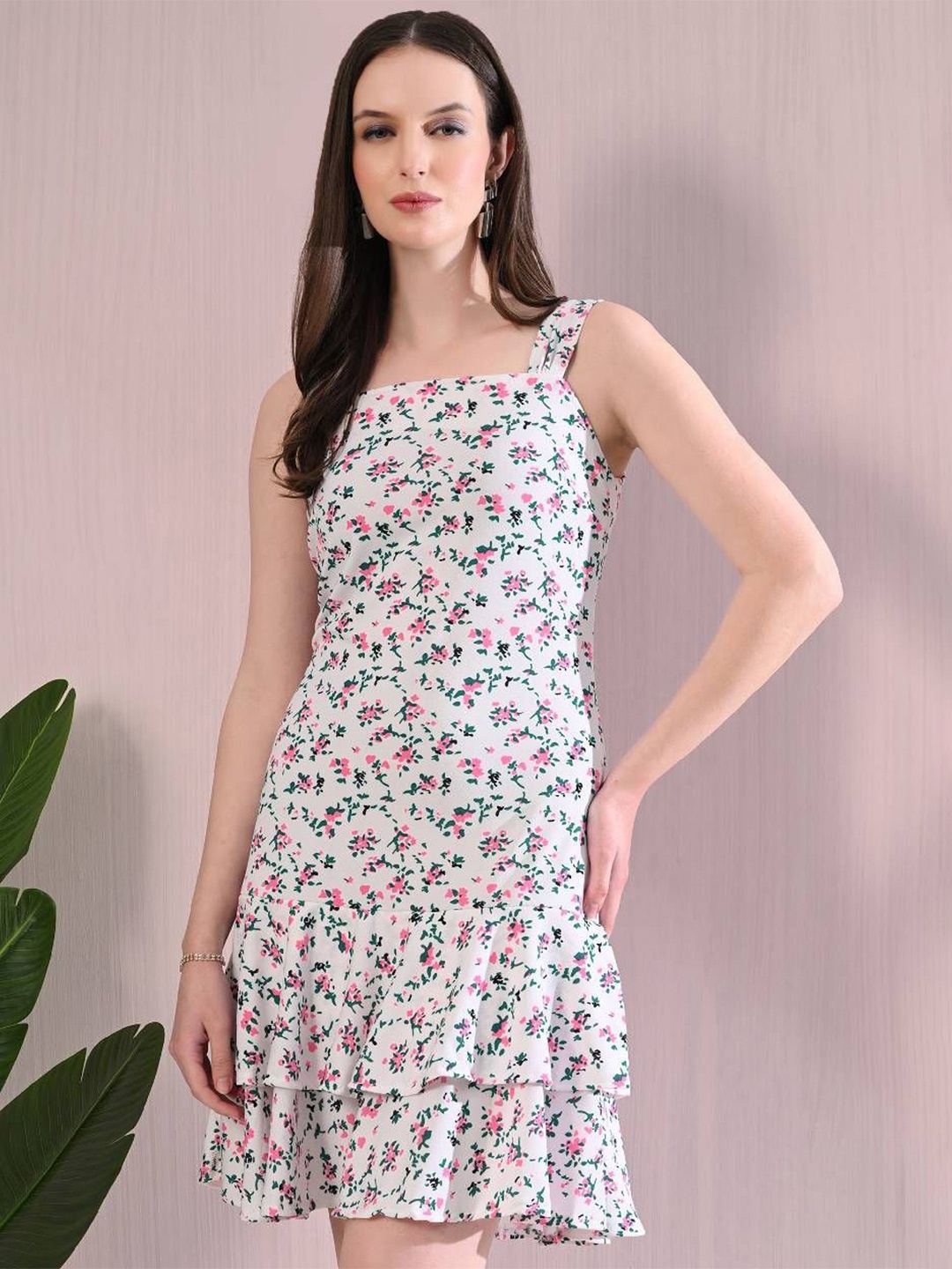 

ZEUGEN Floral Print Fit & Flare Dress, Multi