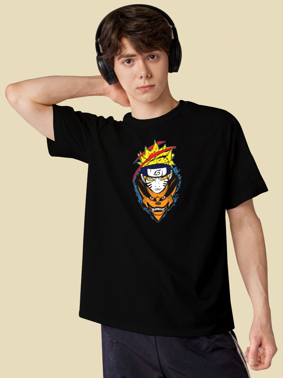 

BAESD Boys Printed T-shirt, Black