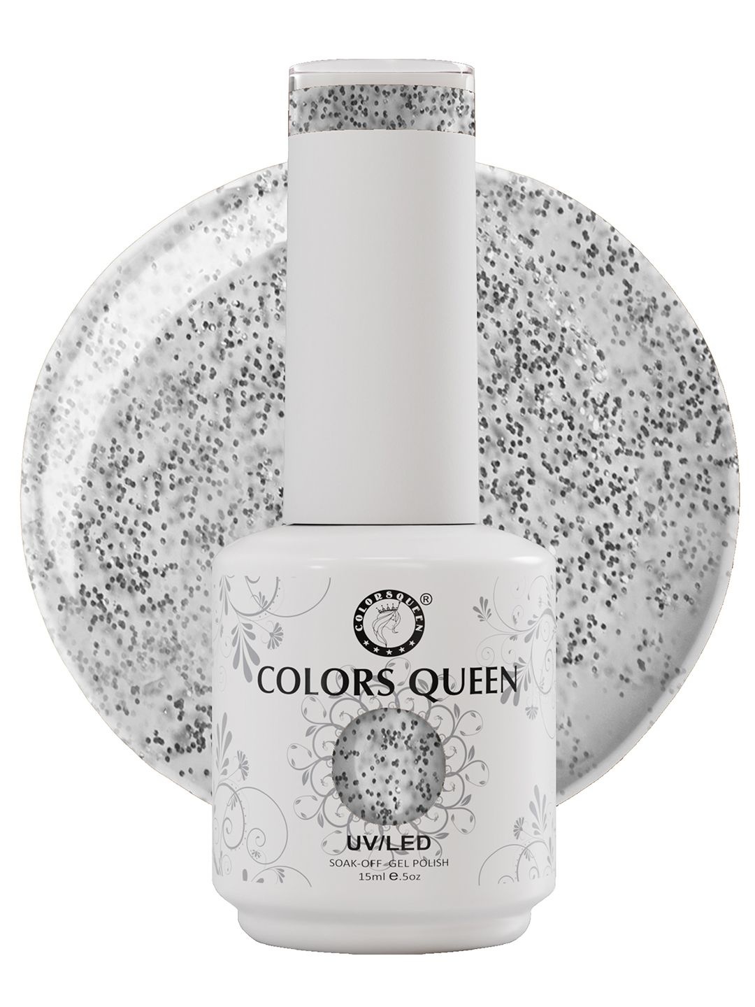 

Colors Queen UV/LED Soak Off Gel Polish- 15 ml- Shade- 234, Silver