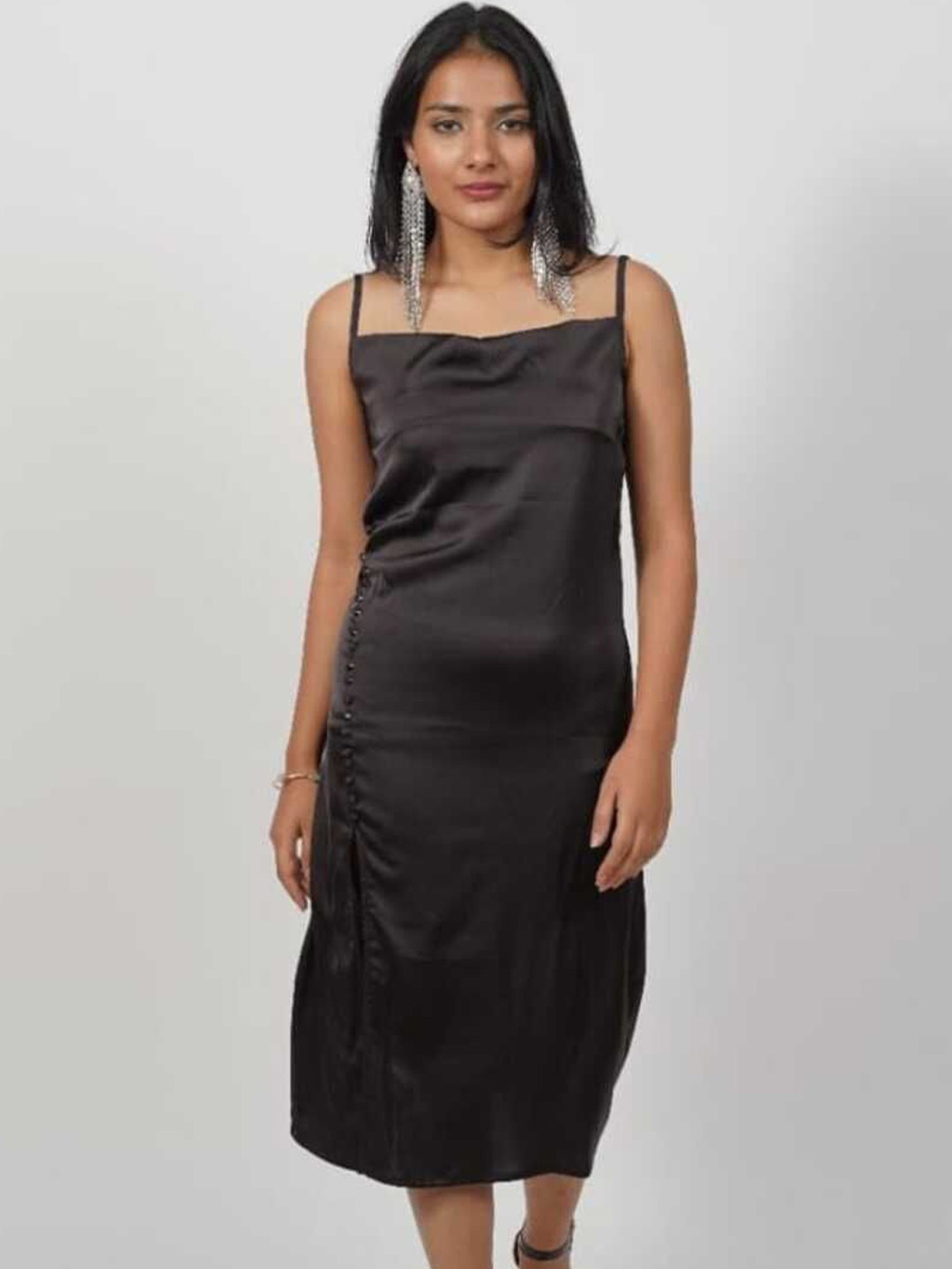 

XOXO Cherry Women Sheath Midi Dress, Black
