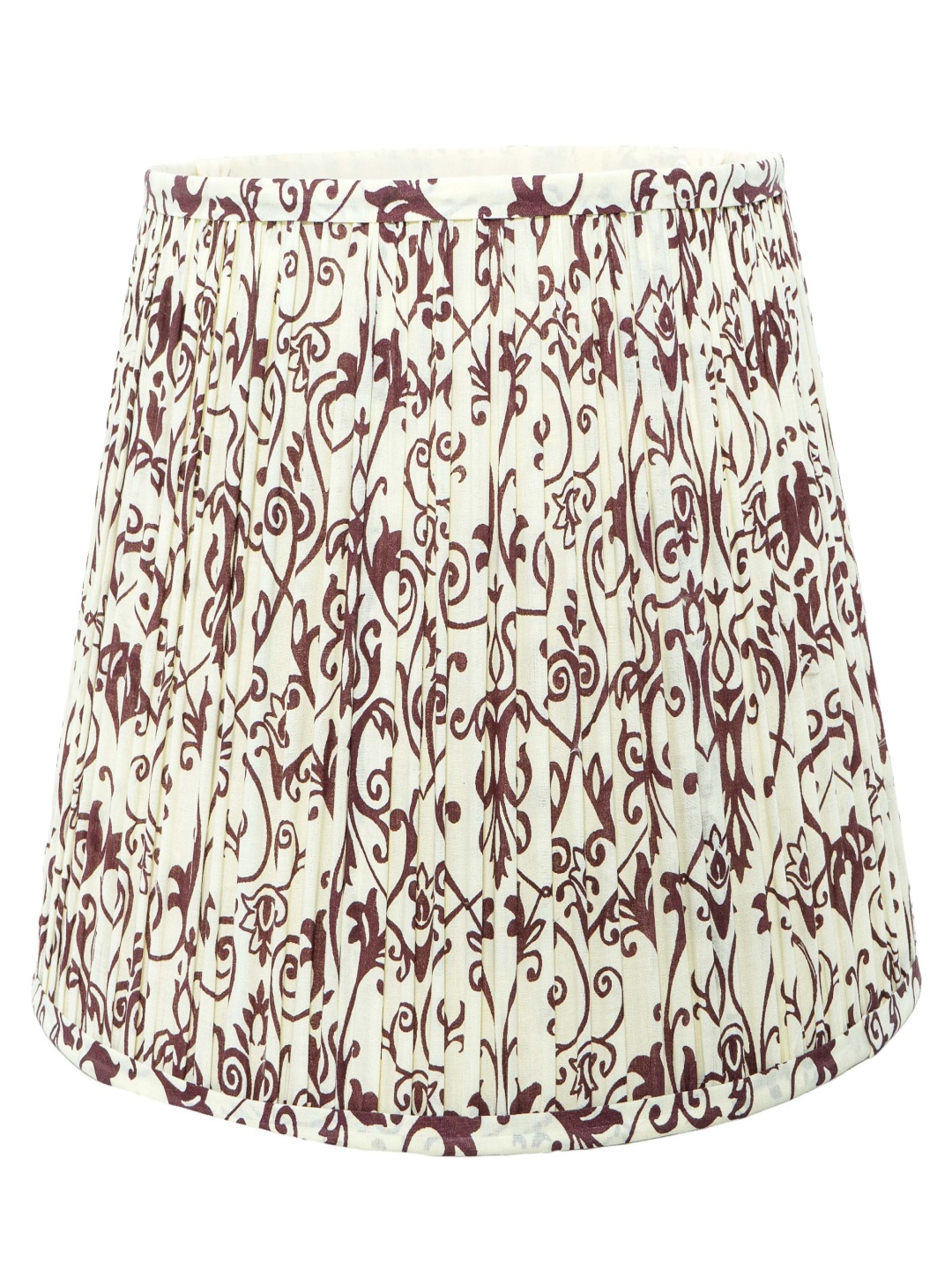 

Lampenschirm India Brown & White Block Printed Cotton Lampshade