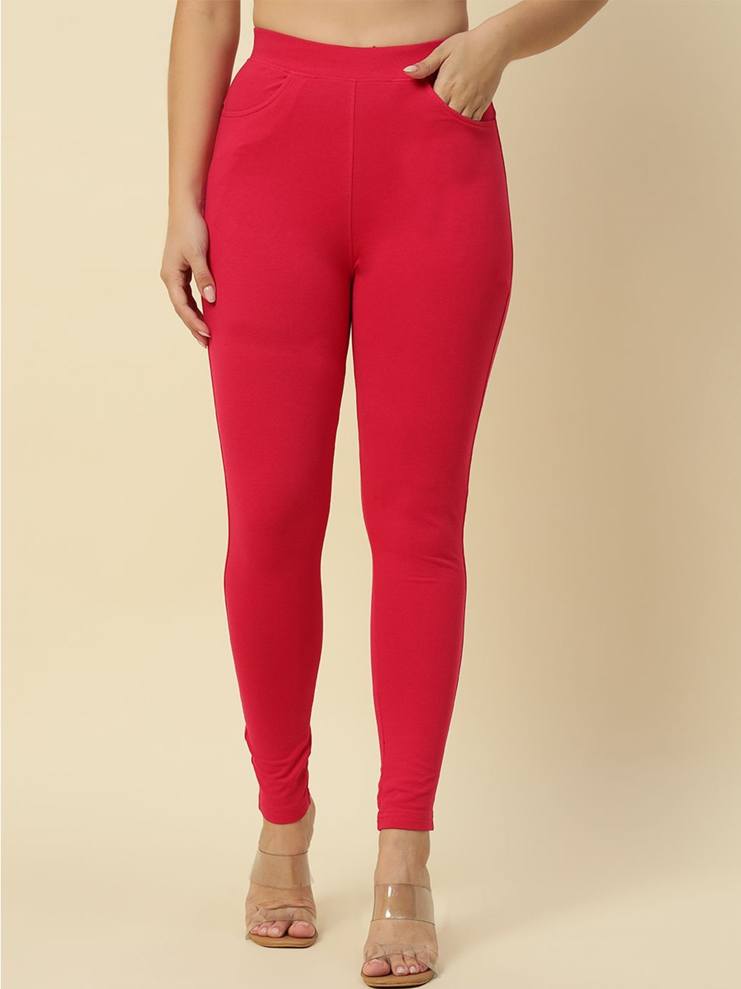 

thread plus Women Jeggings, Magenta