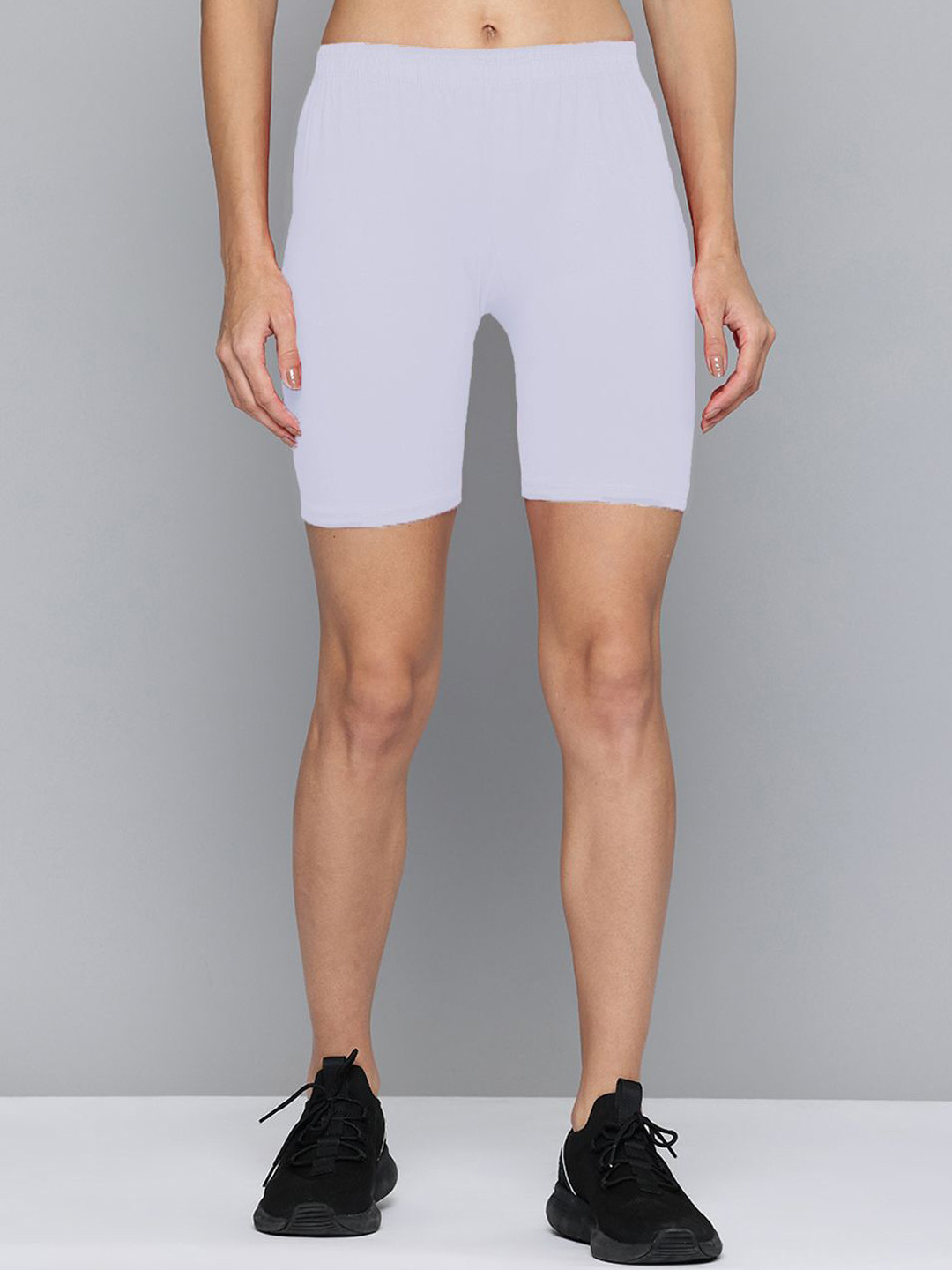 

Jinfo Women Skinny Fit Cycling Sports Shorts, White