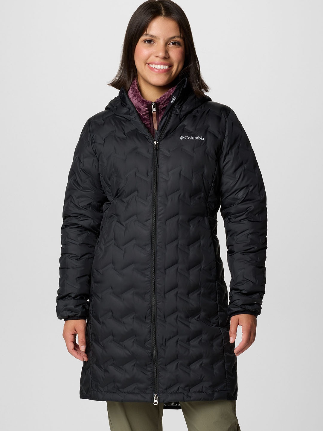 

Columbia Women Delta Ridge Omni Heat Reflective Solid Lightweight Puffer Jacket, Black