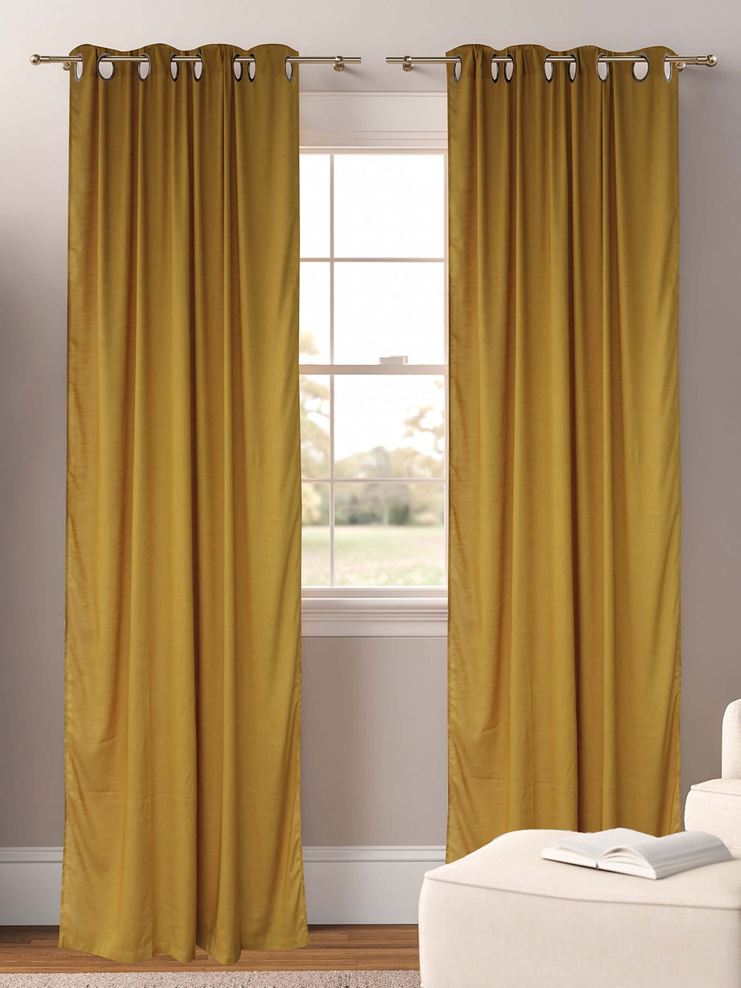 

Dekor World Multicoloured Set of 2 Sheer Window Curtain, Multi